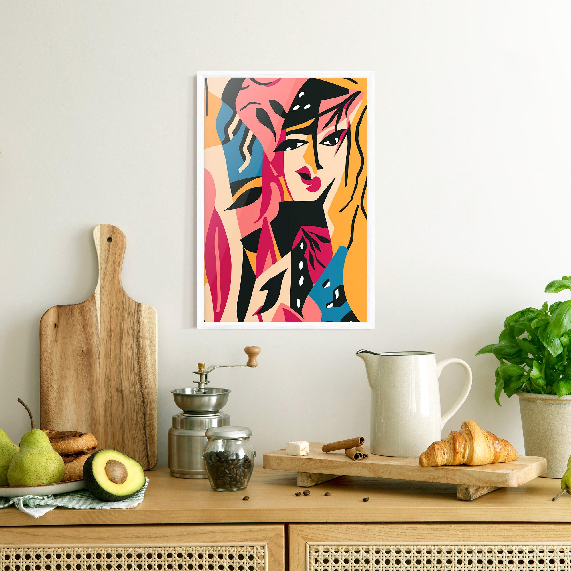 Gerahmte Poster Crowd Face mockup 8