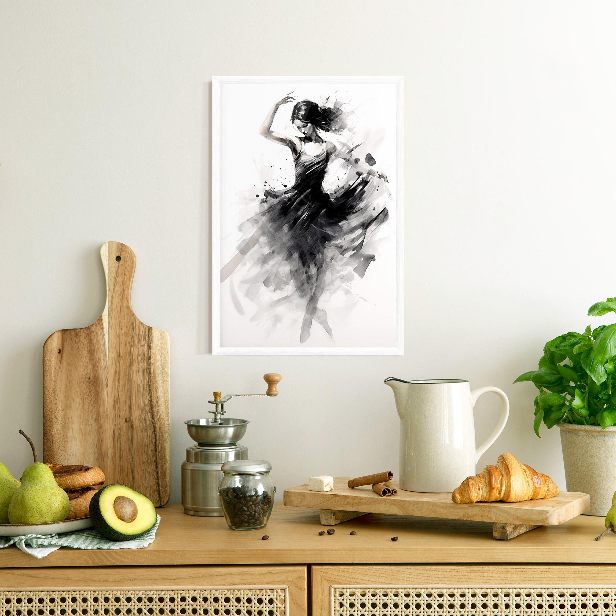 Gerahmte Poster Dancing Woman mockup 8