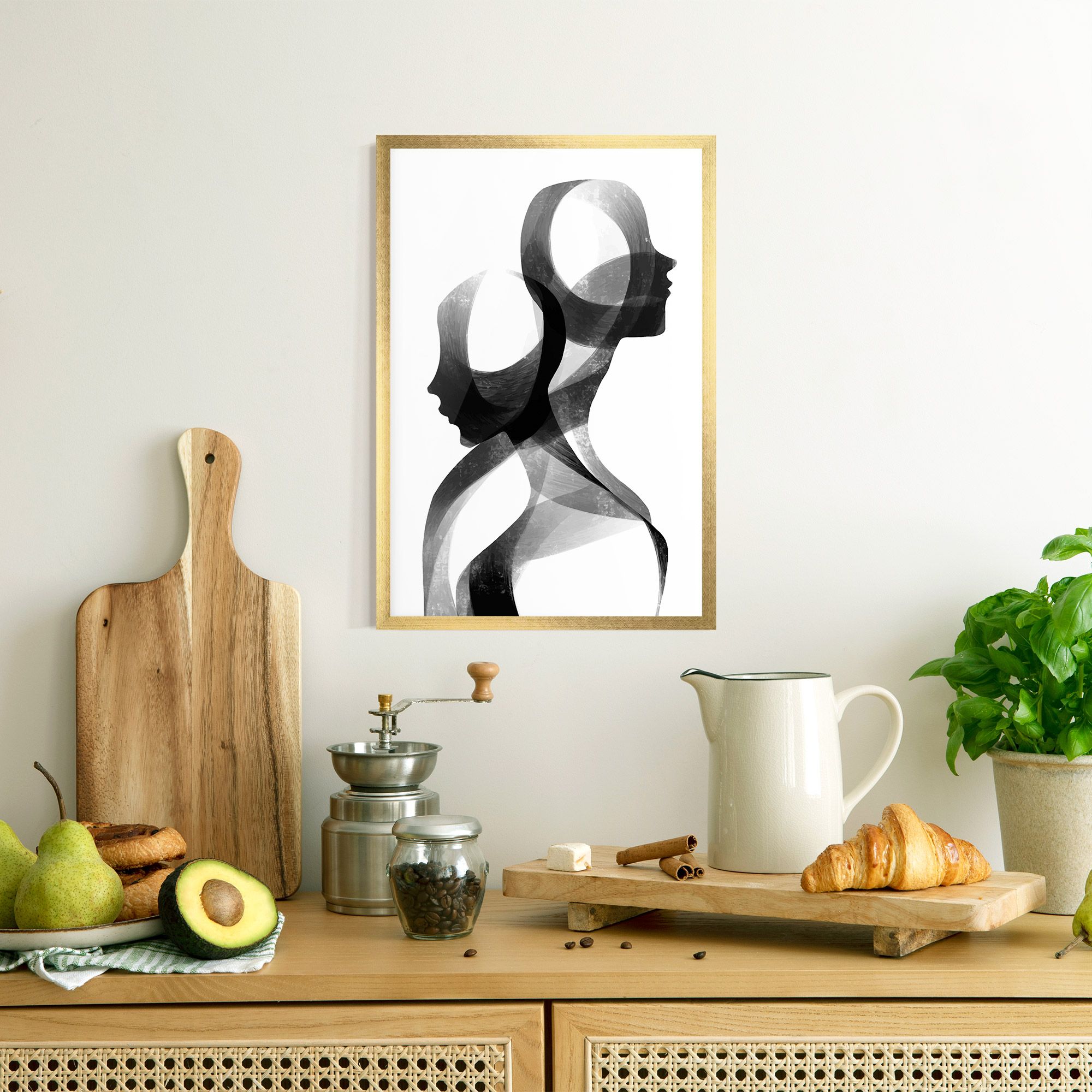 Abstract Grey Couple mockup 8