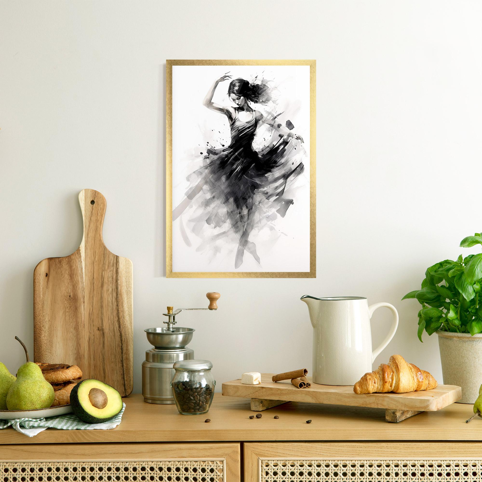 Gerahmte Poster Dancing Woman mockup 8