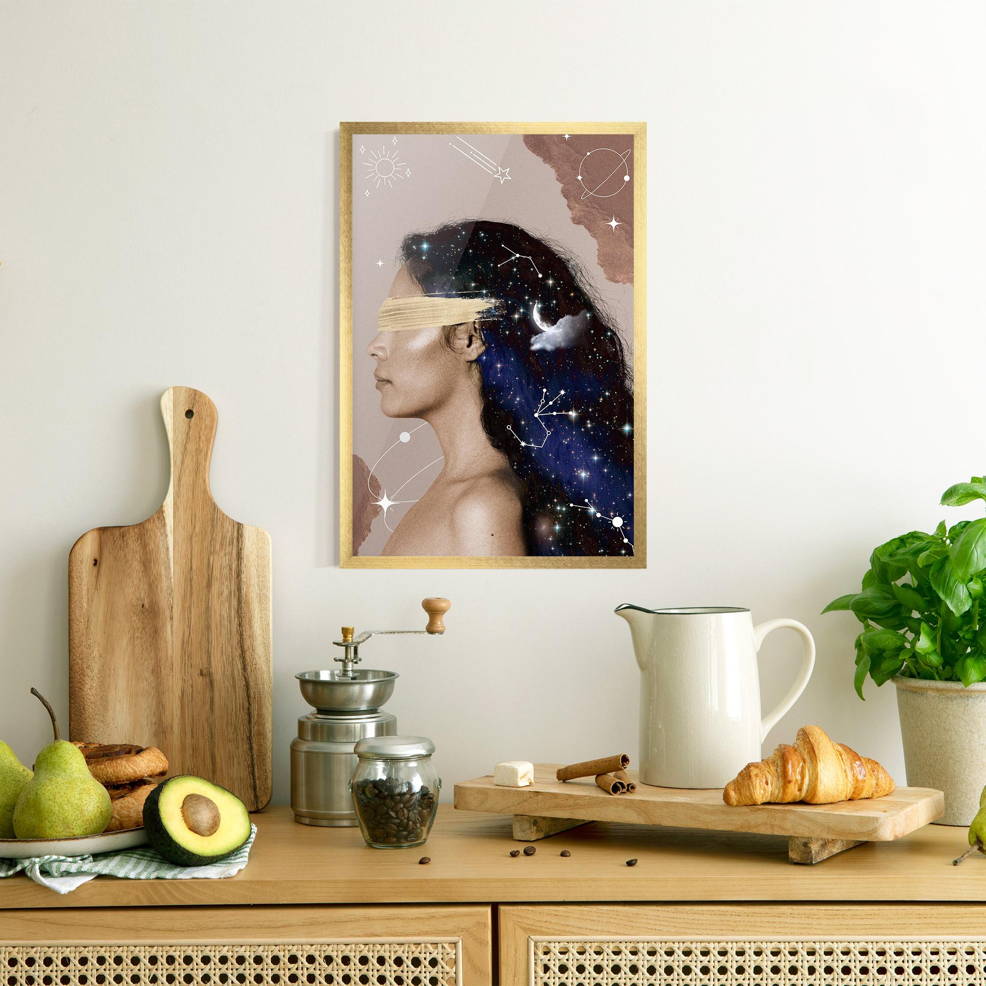 Gerahmte Poster Galaxy Hair mockup 8