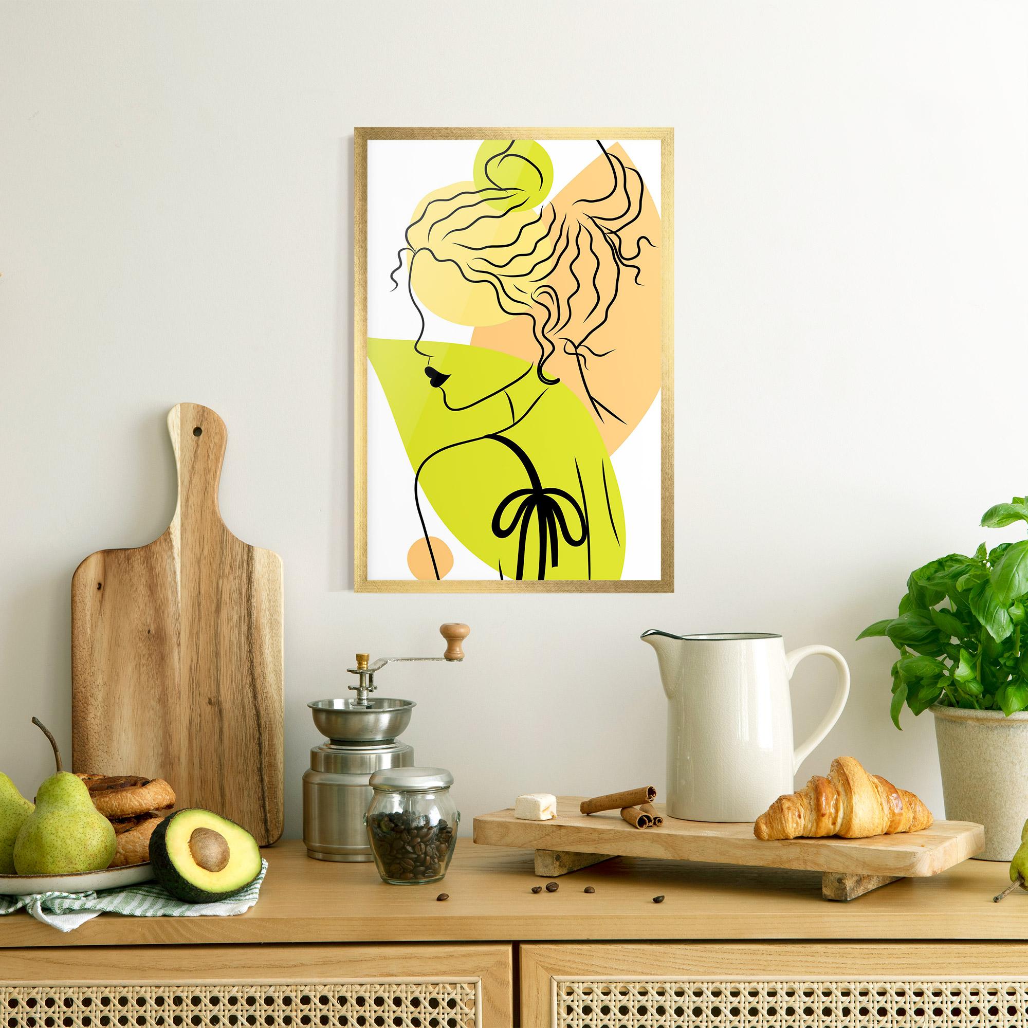 Gerahmte Poster Lime Woman mockup 8