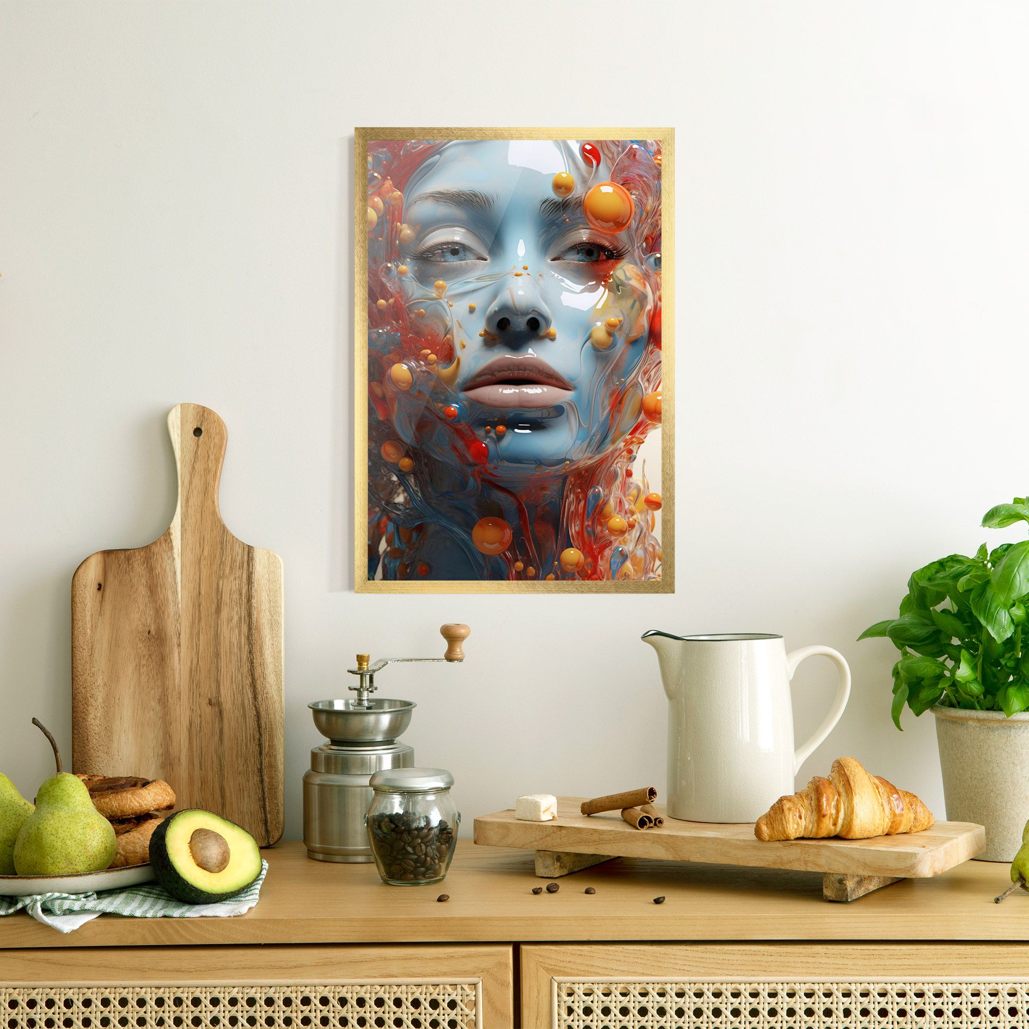 Pretty Blue Face mockup 8