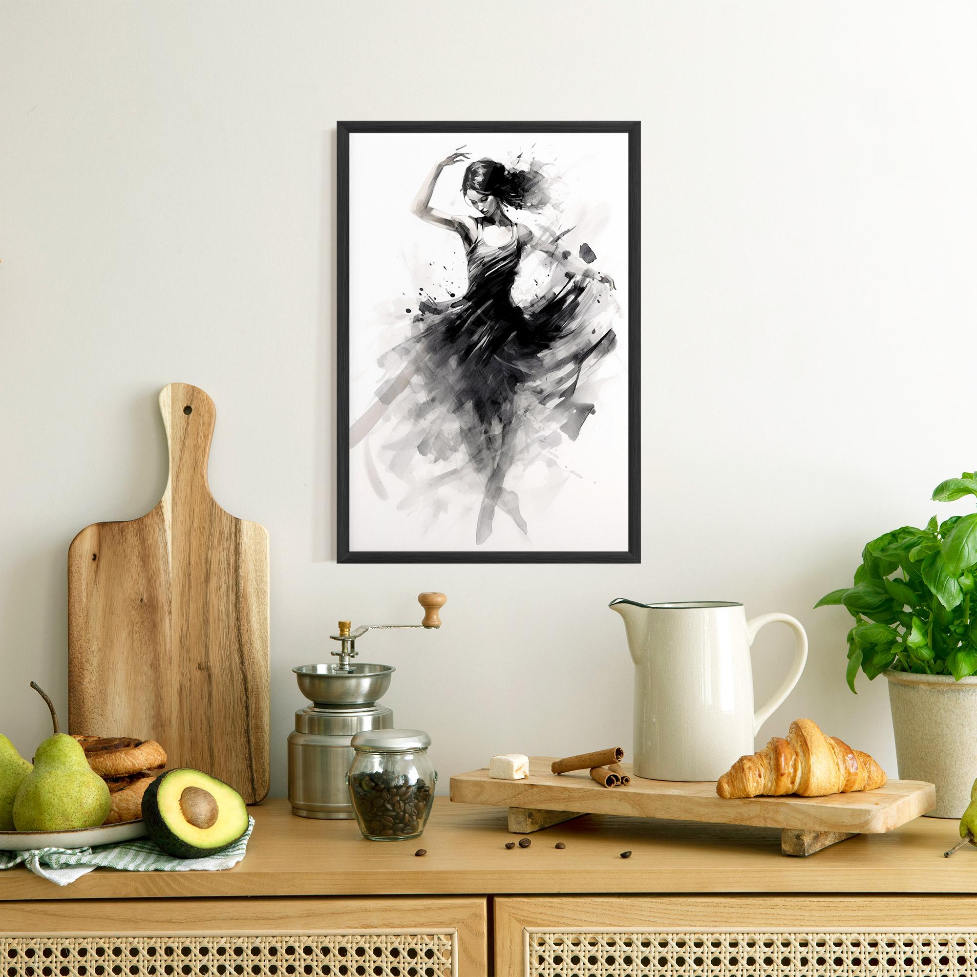 Gerahmte Poster Dancing Woman mockup 8