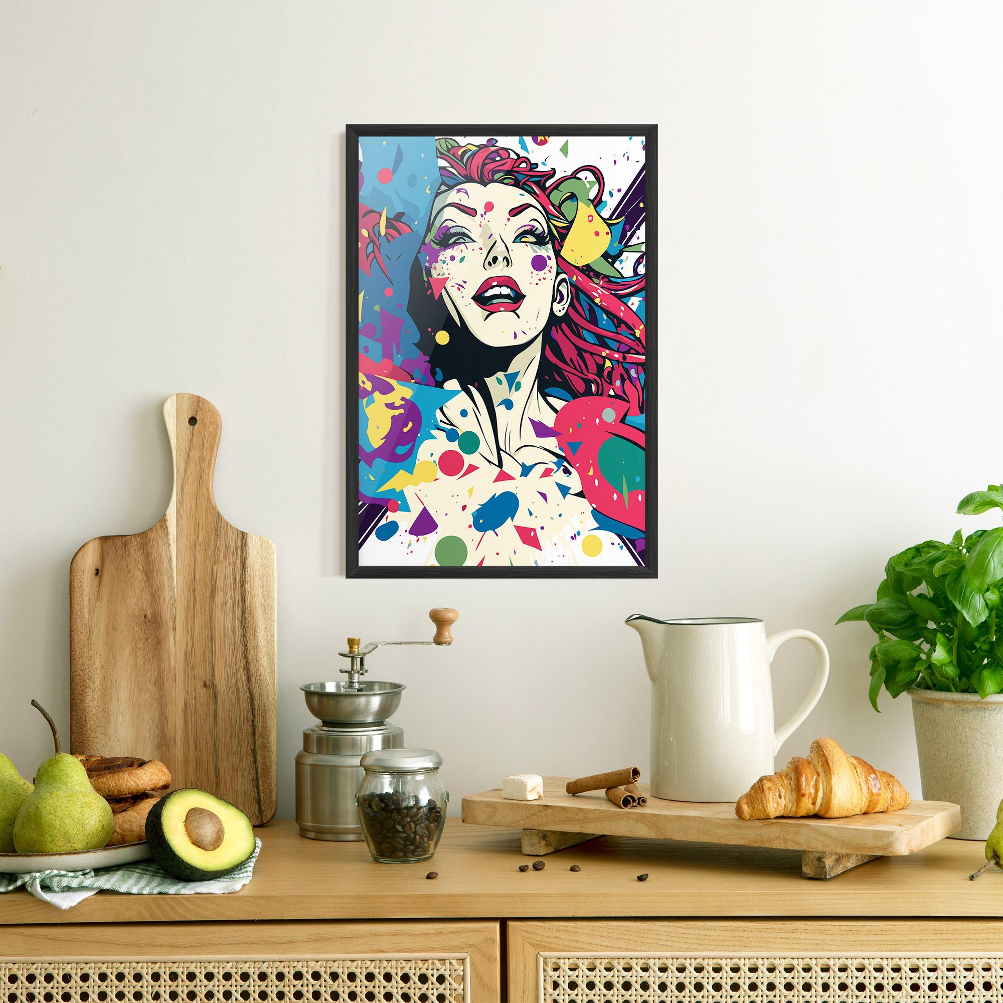 Gerahmte Poster Fictional Woman mockup 8