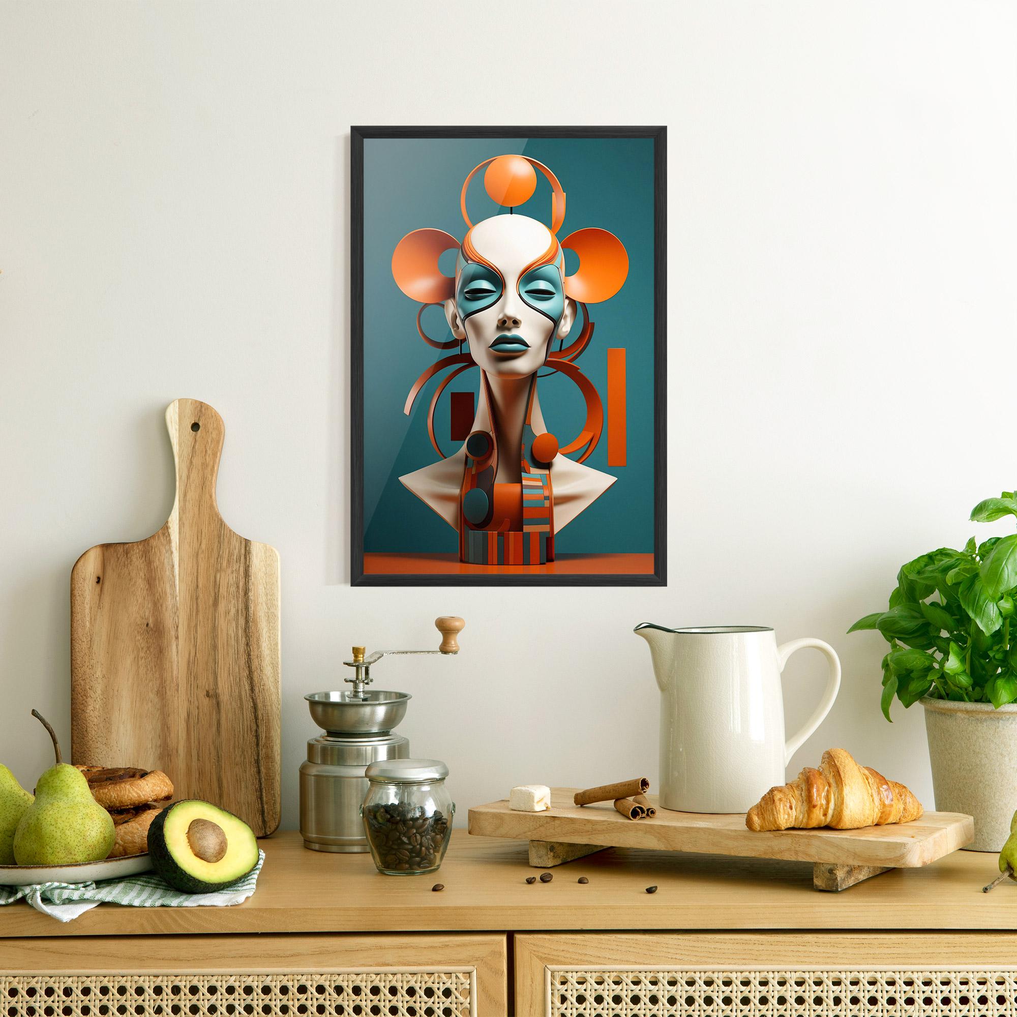 Gerahmte Poster Interesting Woman Concept mockup 8