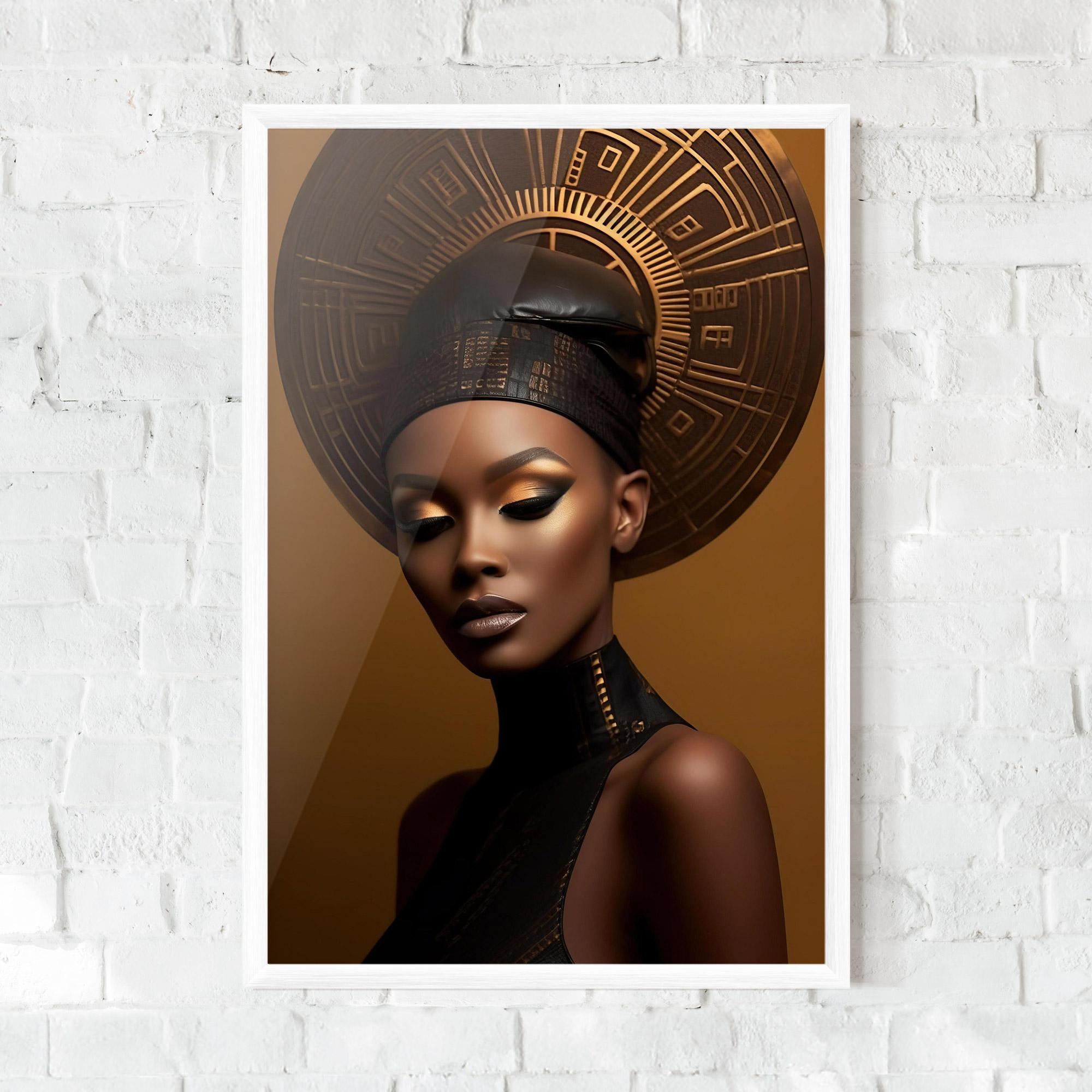 Gerahmte Poster African Abstract Art mockup 0