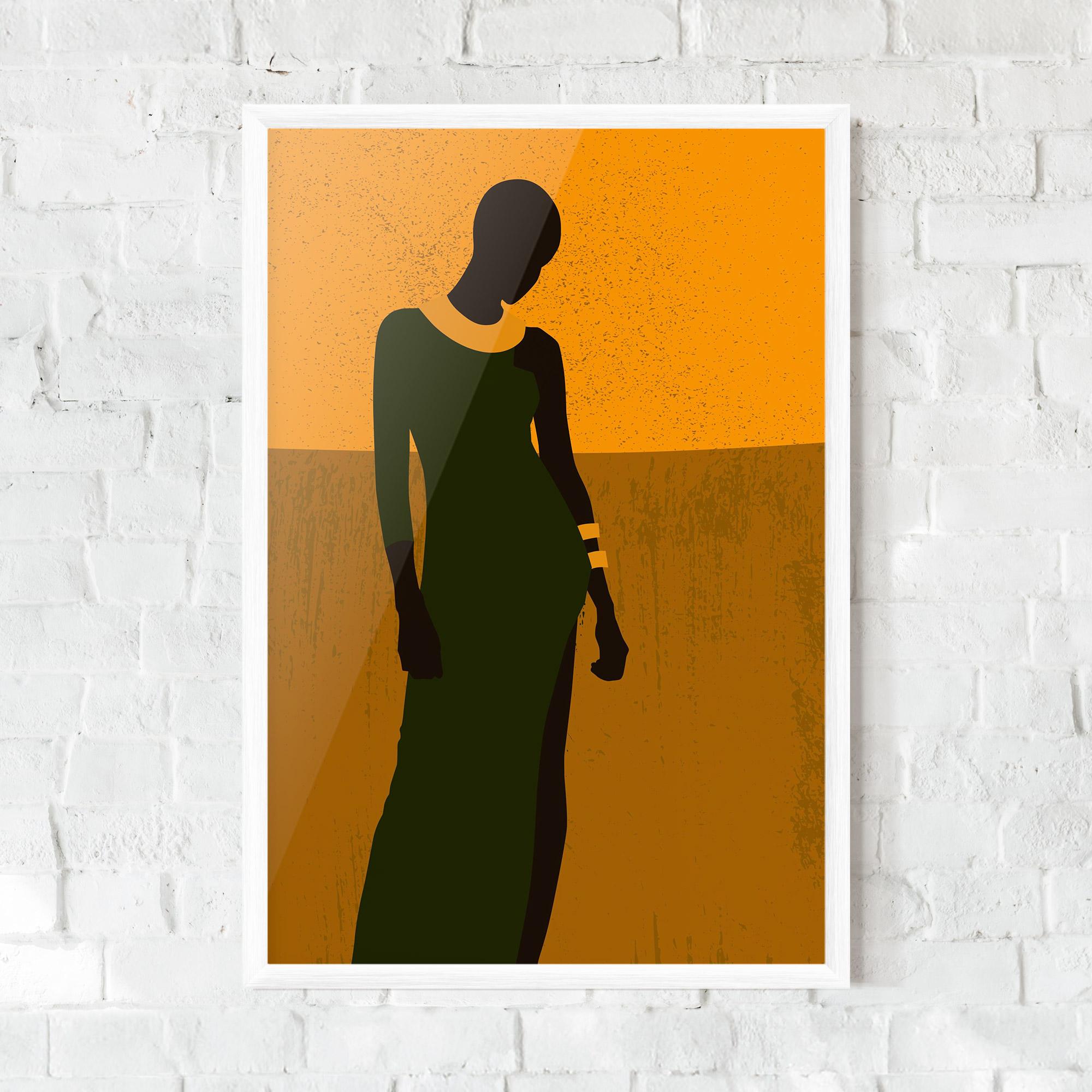 Gerahmte Poster African Dress mockup 0