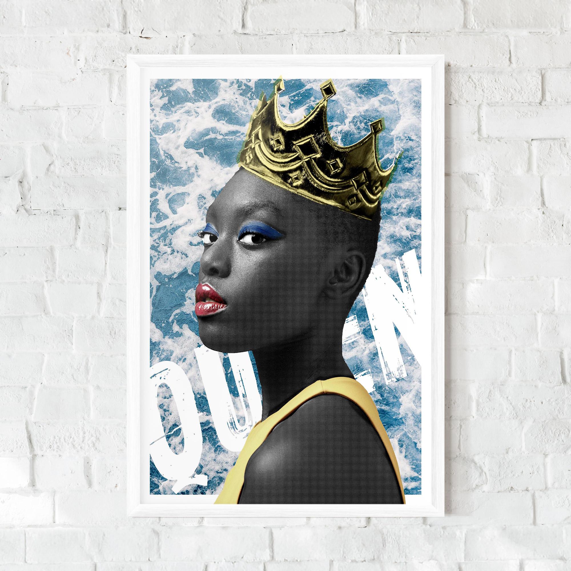 Gerahmte Poster American Woman Crown mockup 0