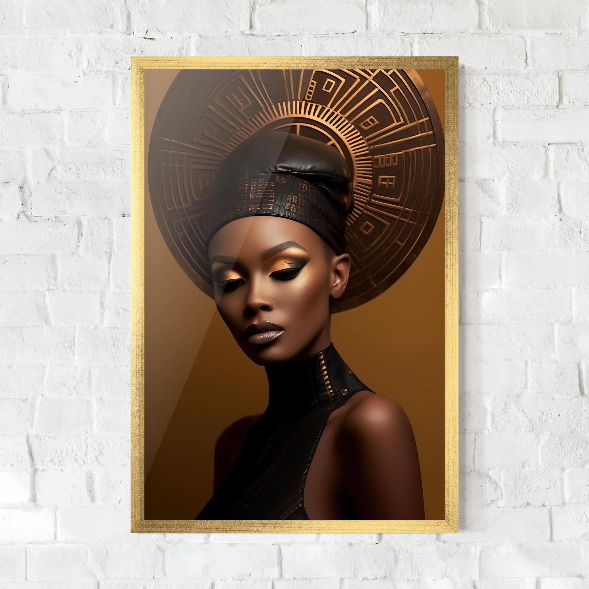 Gerahmte Poster African Abstract Art mockup 0