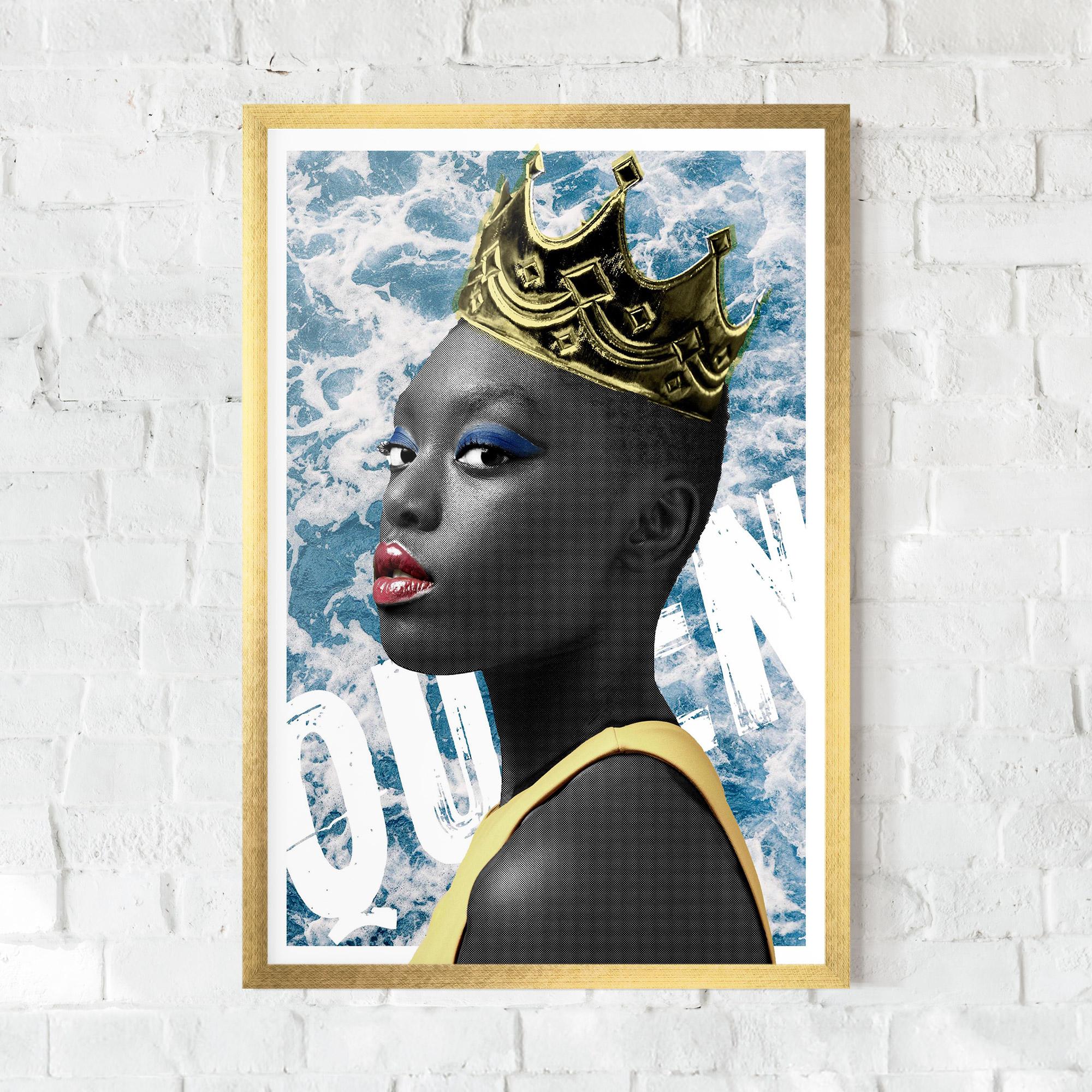 Gerahmte Poster American Woman Crown mockup 0