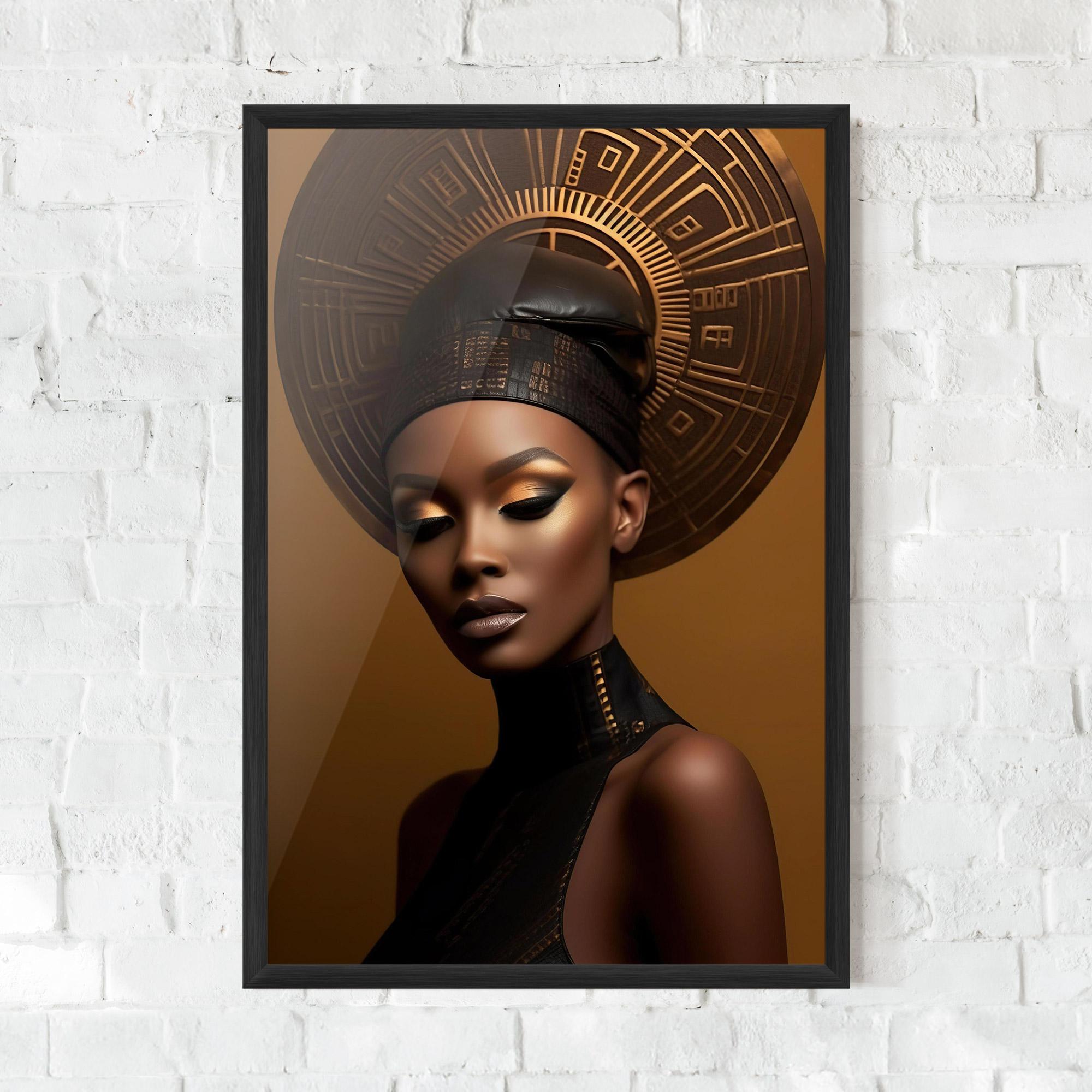 Gerahmte Poster African Abstract Art mockup 0