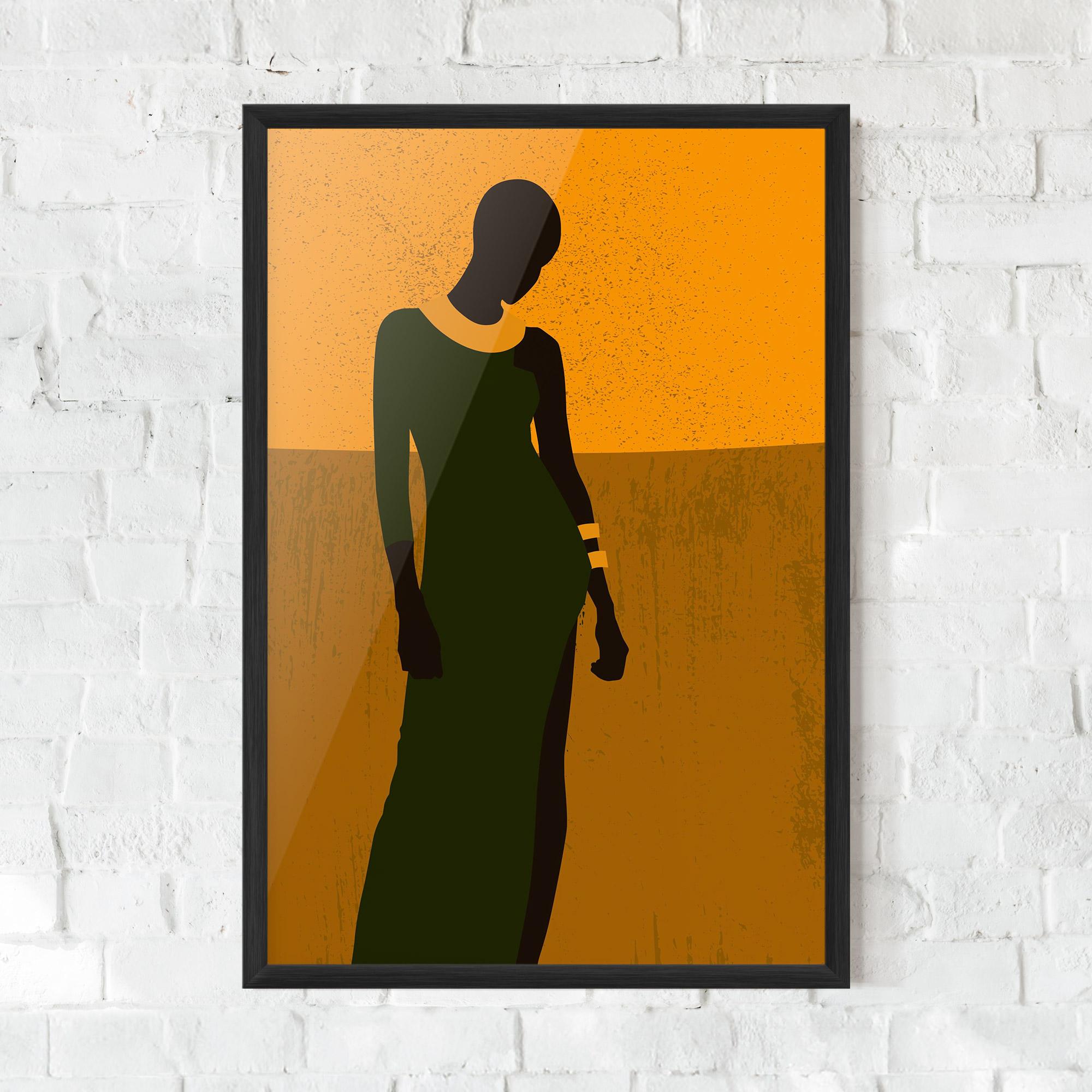 Gerahmte Poster African Dress mockup 0