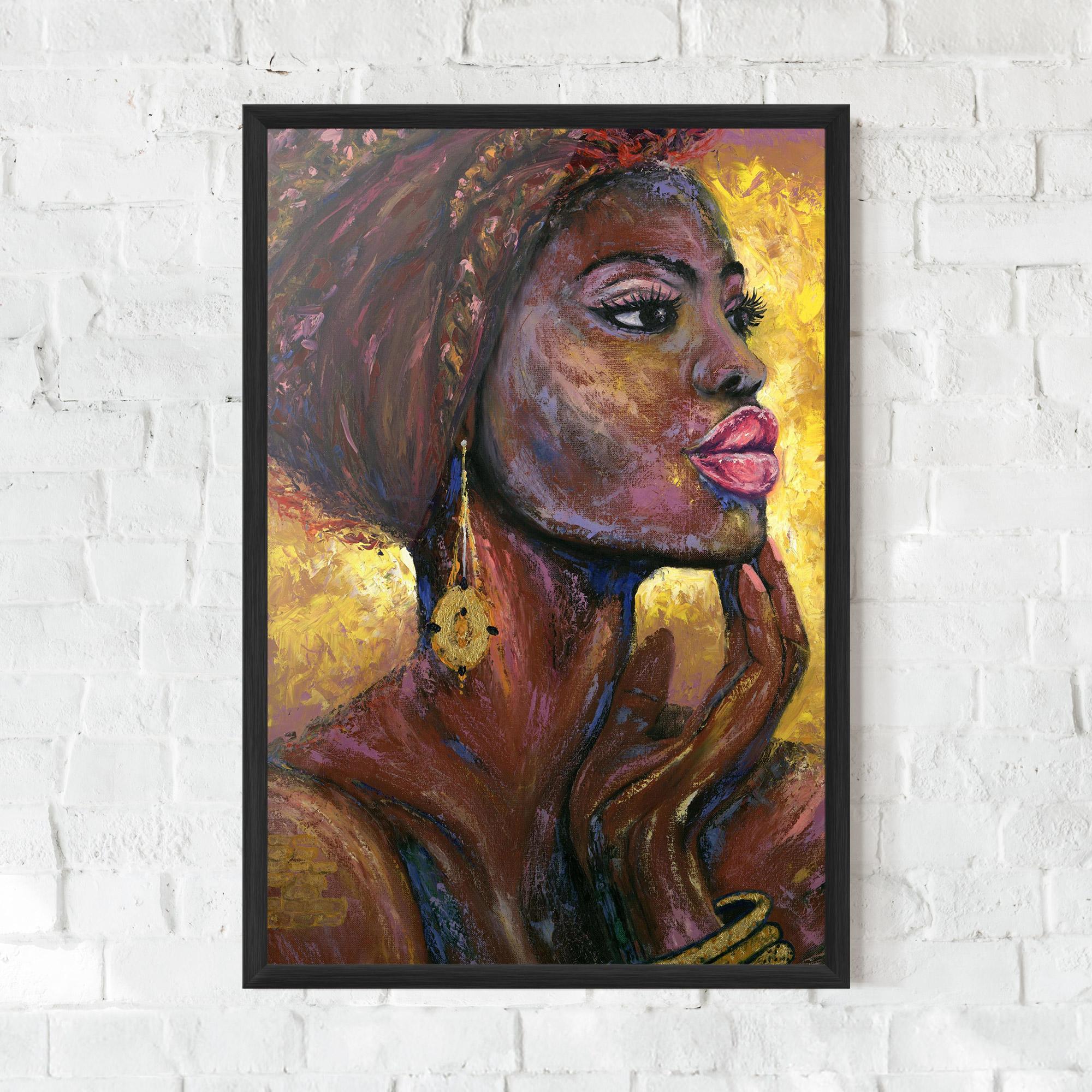 Gerahmte Poster African Women mockup 0