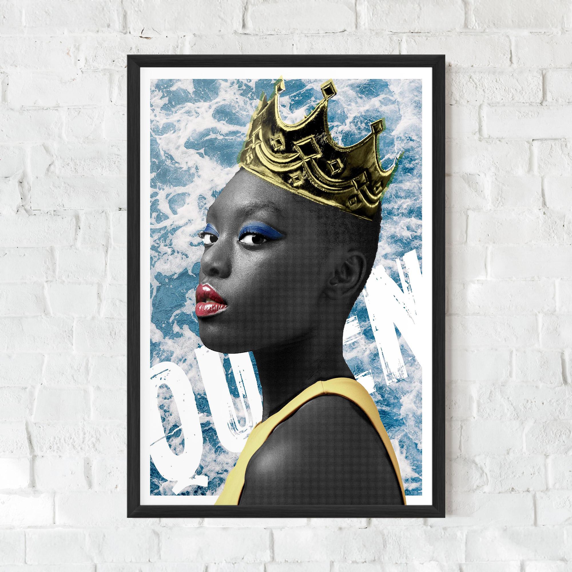 Gerahmte Poster American Woman Crown mockup 0