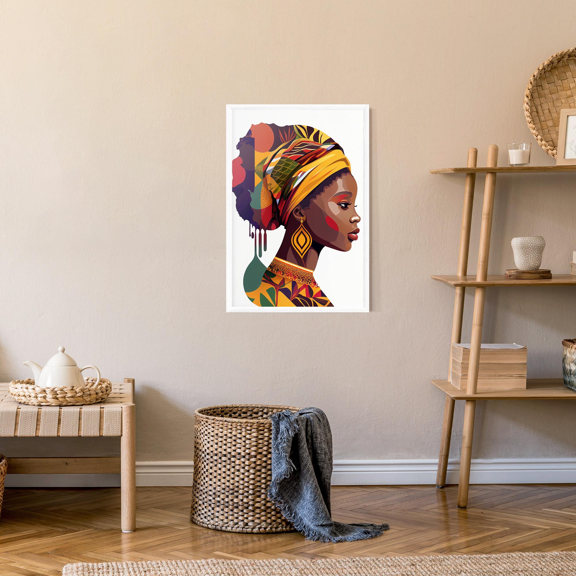 Gerahmte Poster Colorful African mockup 9