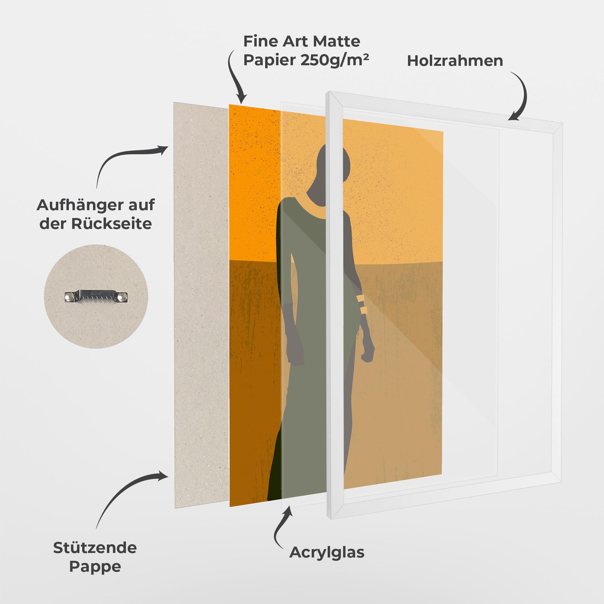 Gerahmte Poster African Dress mockup 1