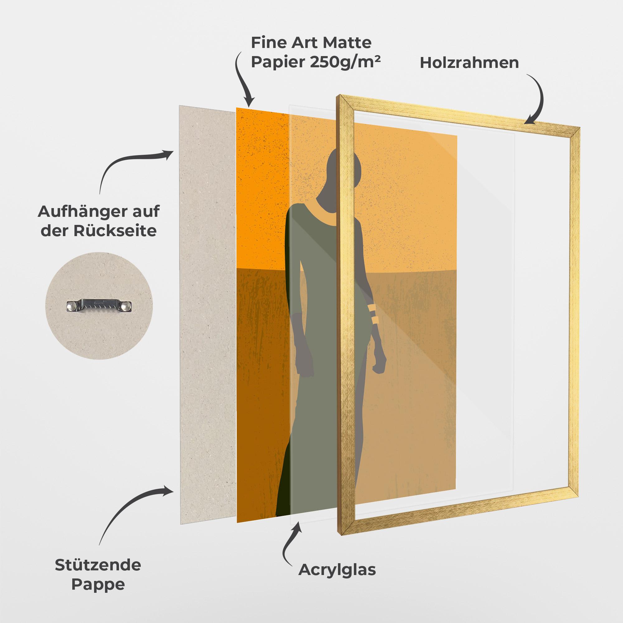 Gerahmte Poster African Dress mockup 1