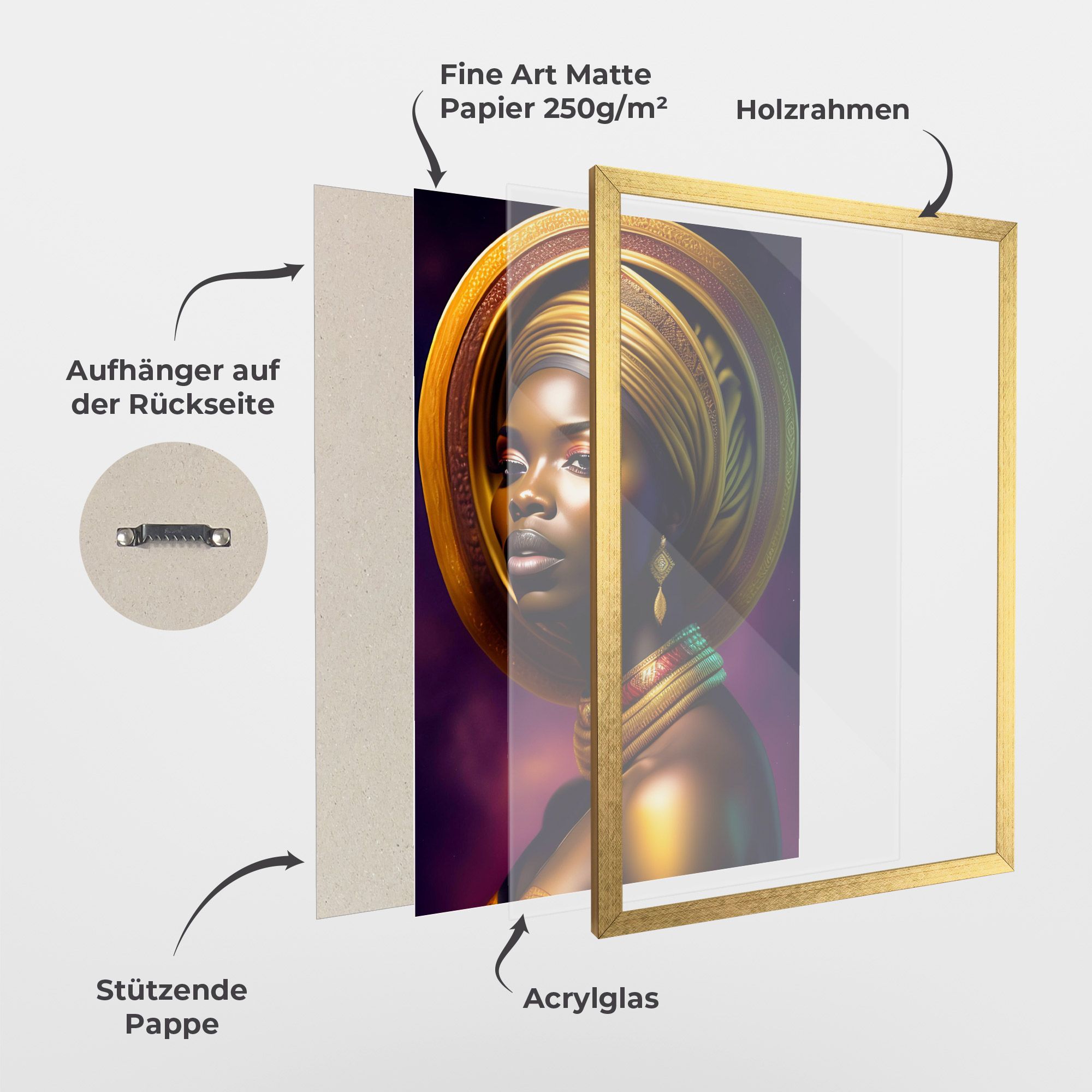 Golden Crown Woman mockup 1