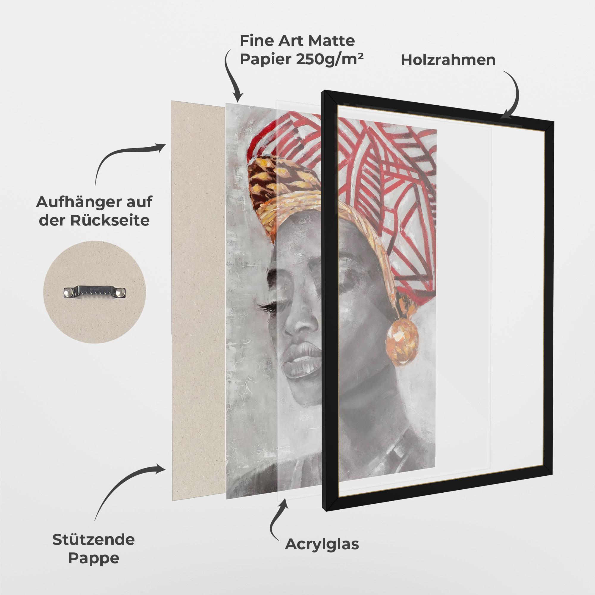 Gerahmte Poster Abeba mockup 1