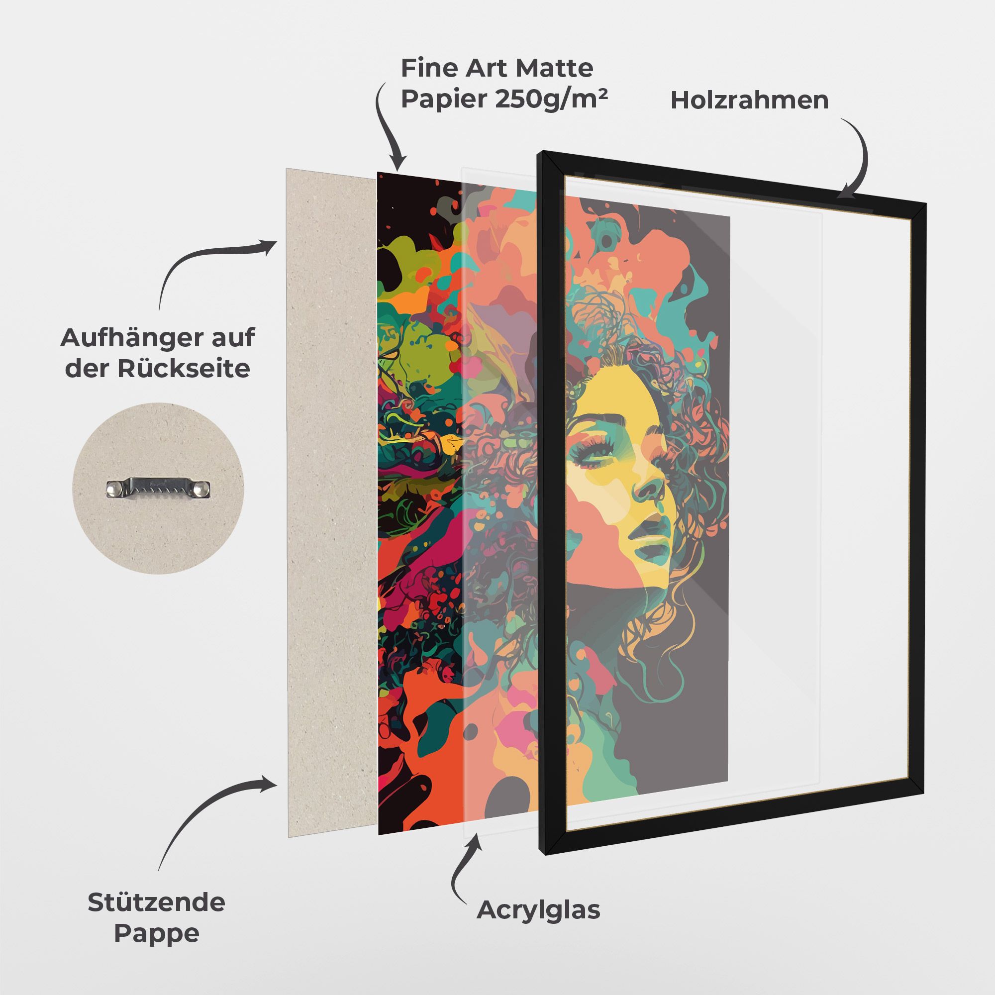 Colorful African Woman mockup 1