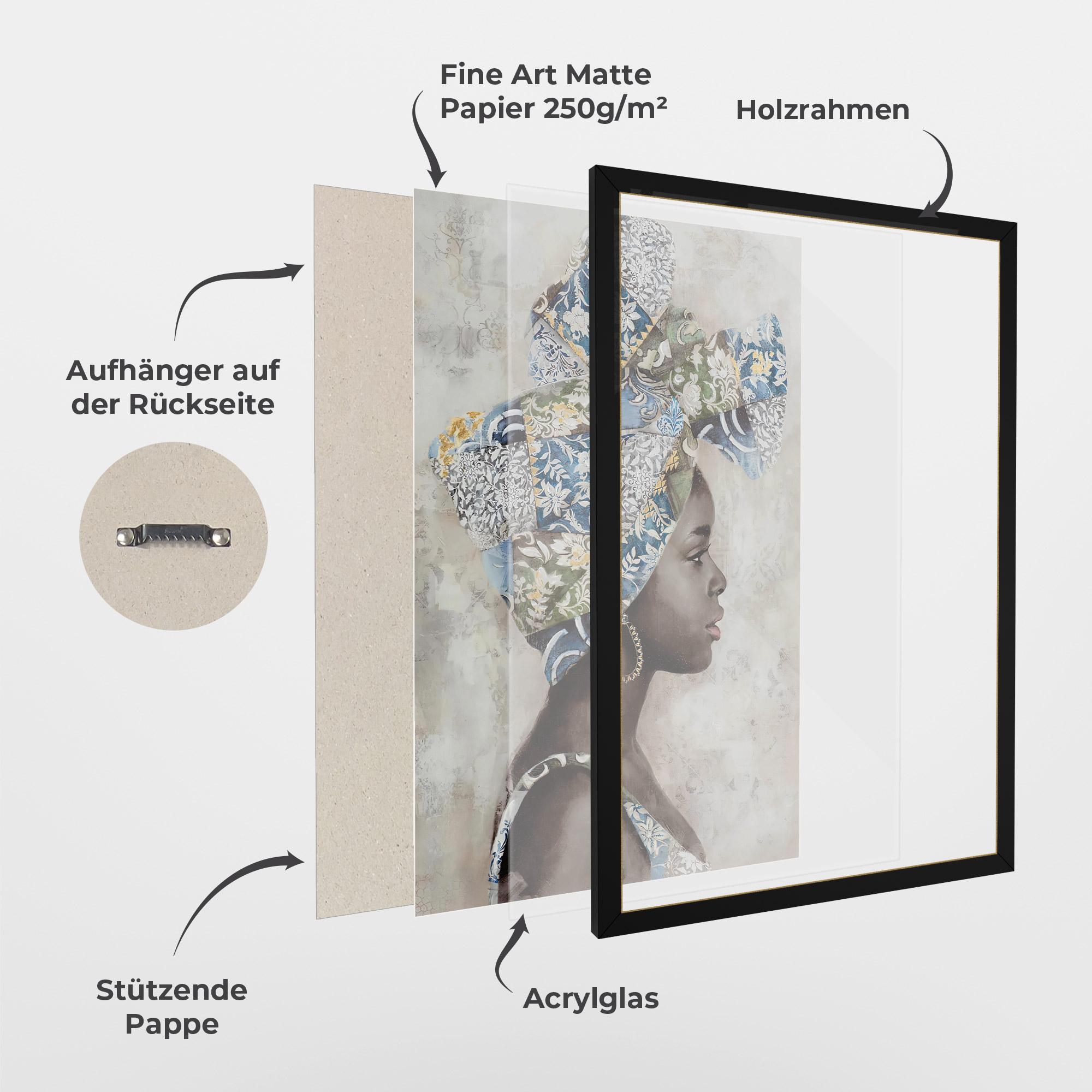 Gerahmte Poster Taraji mockup 1