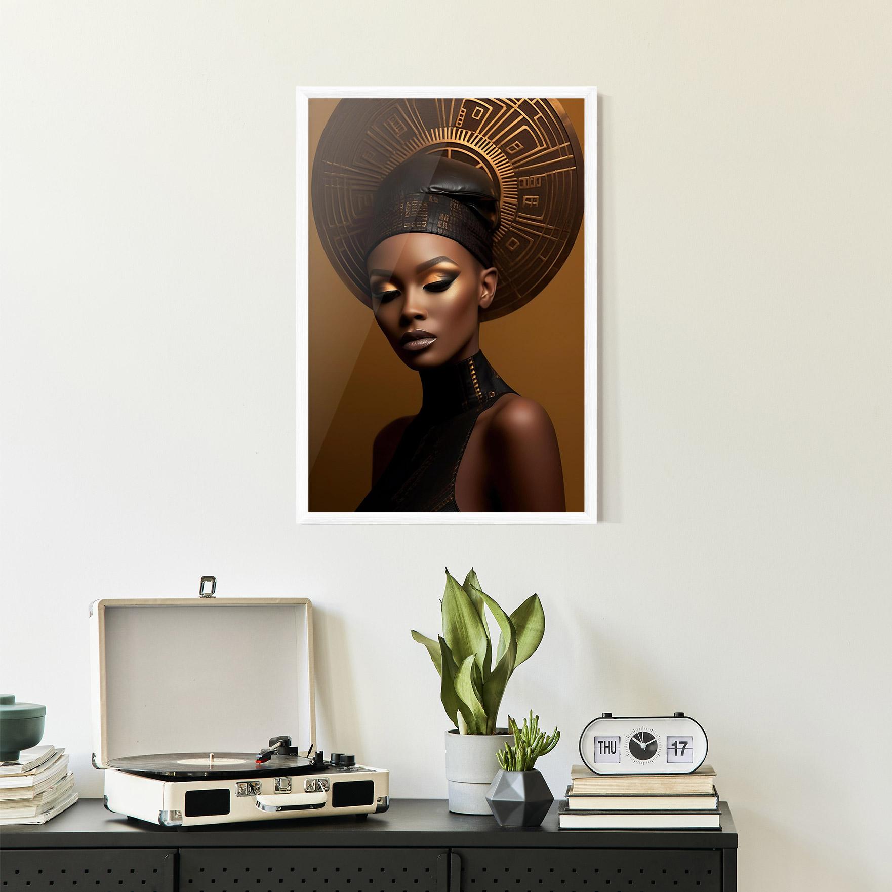 Gerahmte Poster African Abstract Art mockup 2