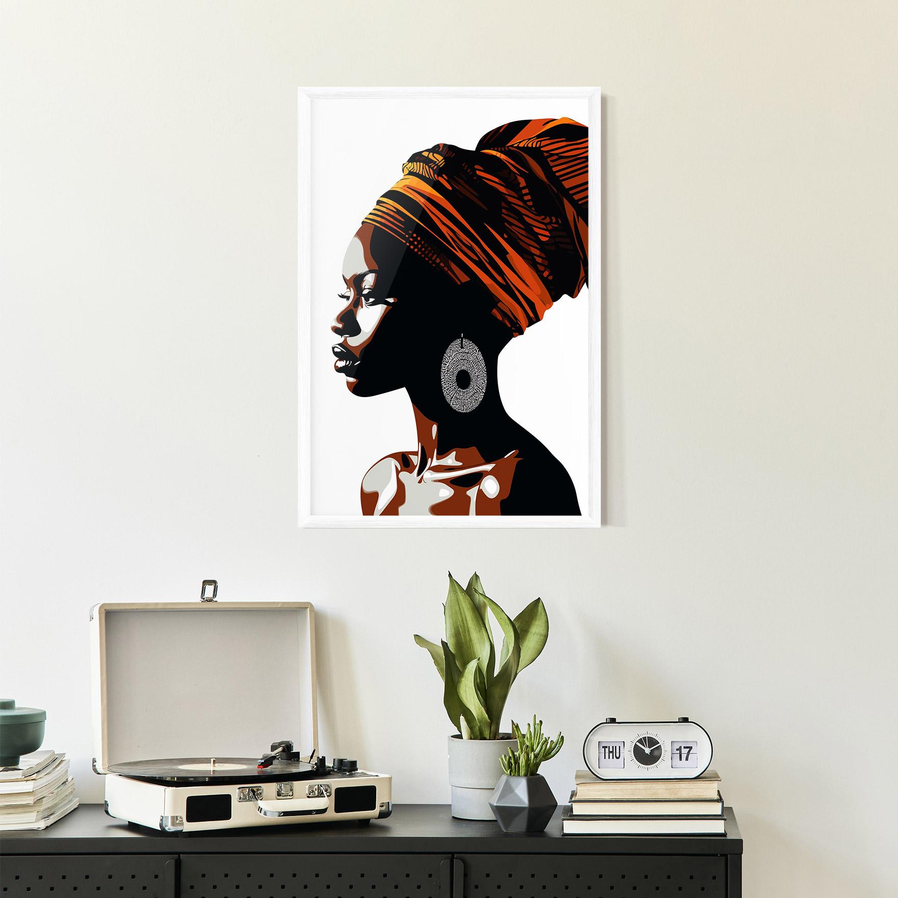 Gerahmte Poster Black Pretty Woman mockup 2