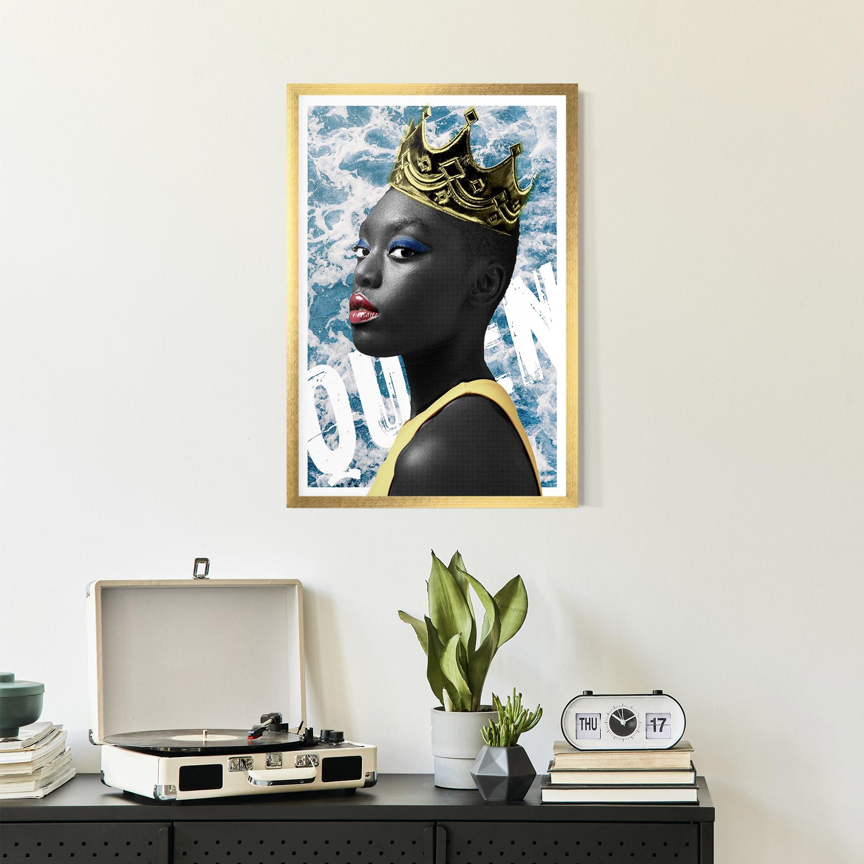 Gerahmte Poster American Woman Crown mockup 2
