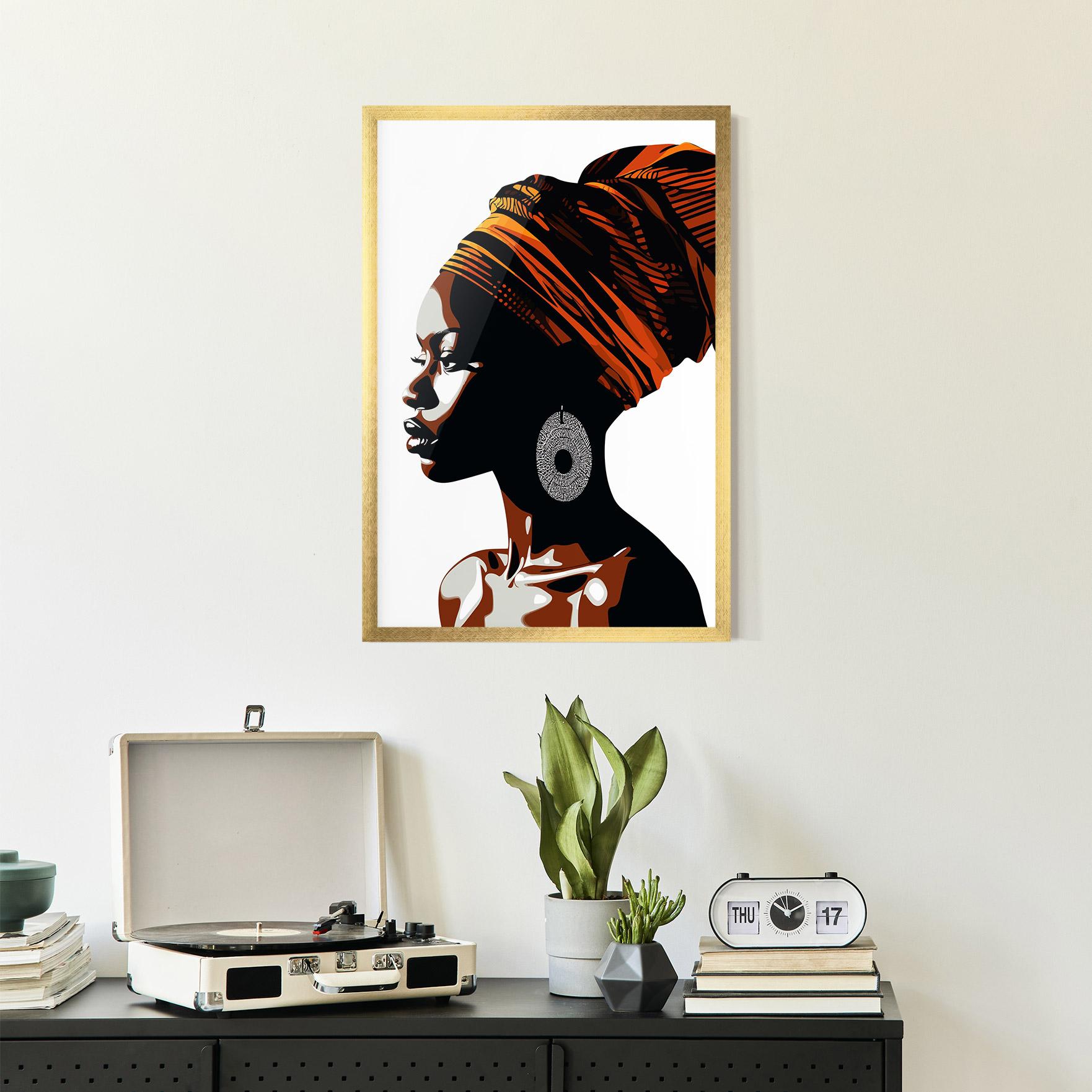 Gerahmte Poster Black Pretty Woman mockup 2