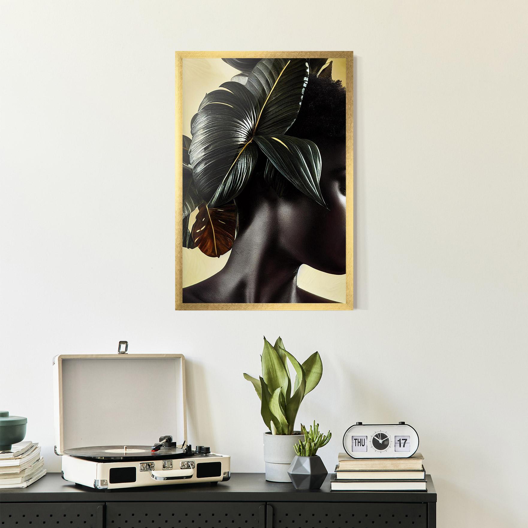 Gerahmte Poster Leaf Woman mockup 2