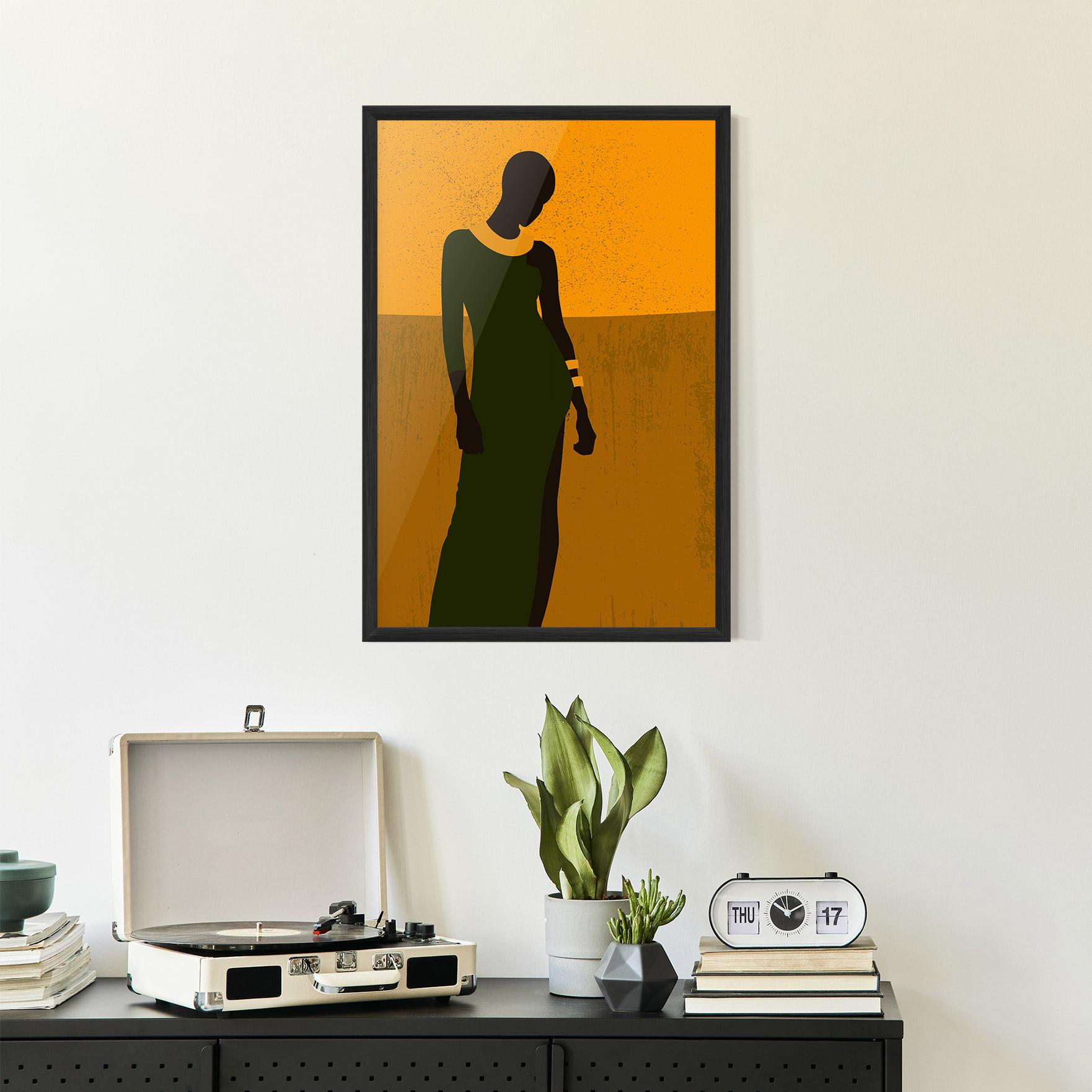 Gerahmte Poster African Dress mockup 2