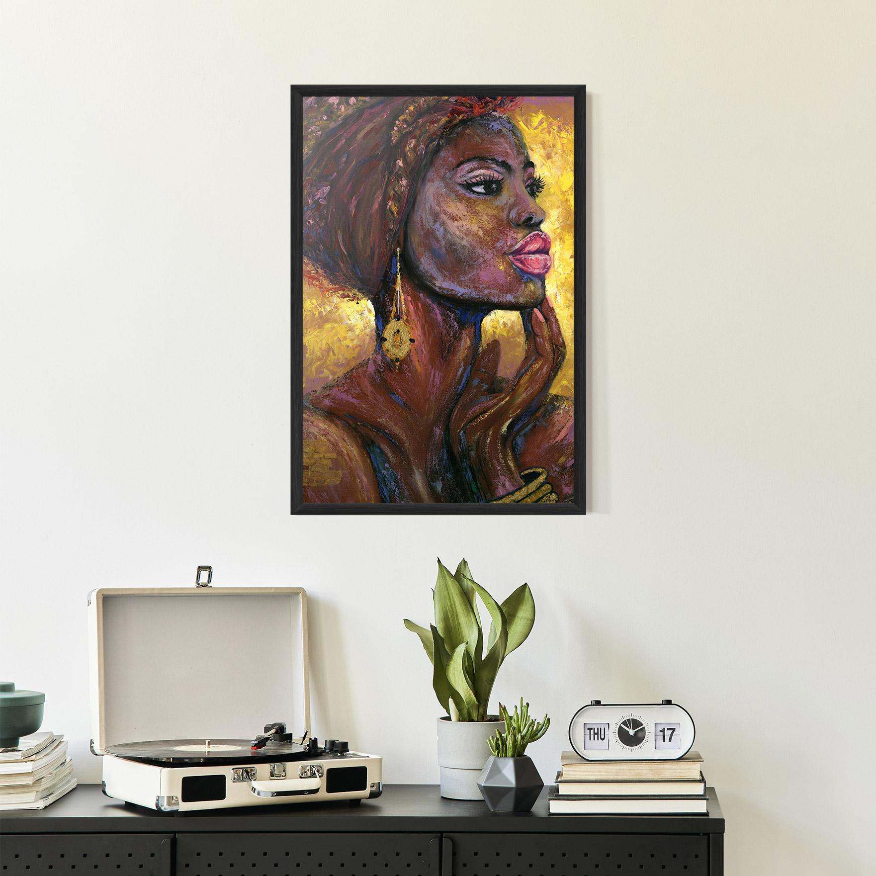 Gerahmte Poster African Women mockup 2