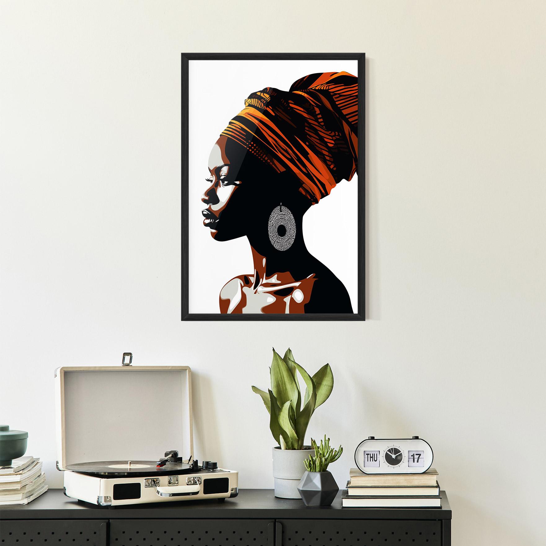 Gerahmte Poster Black Pretty Woman mockup 2