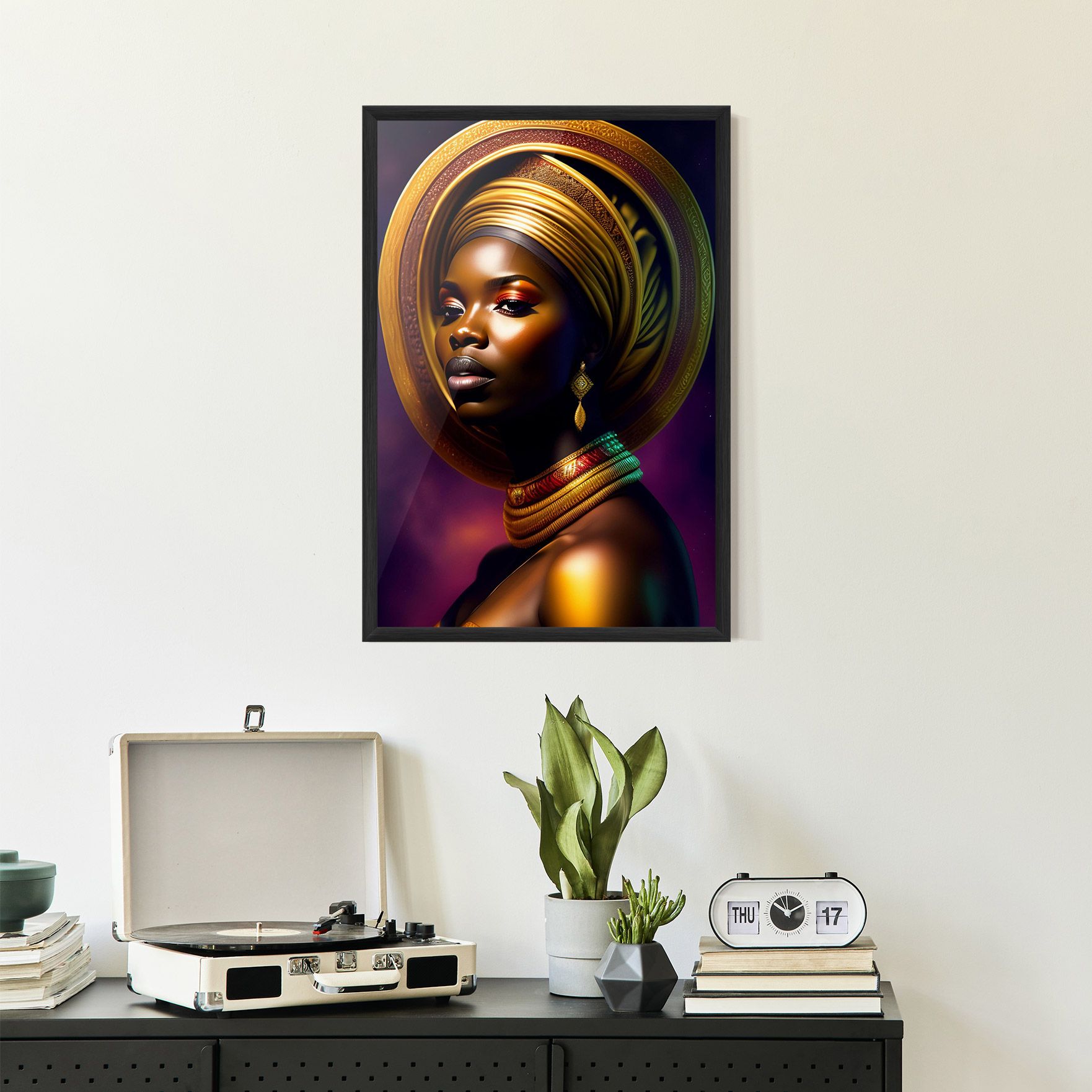 Golden Crown Woman mockup 2