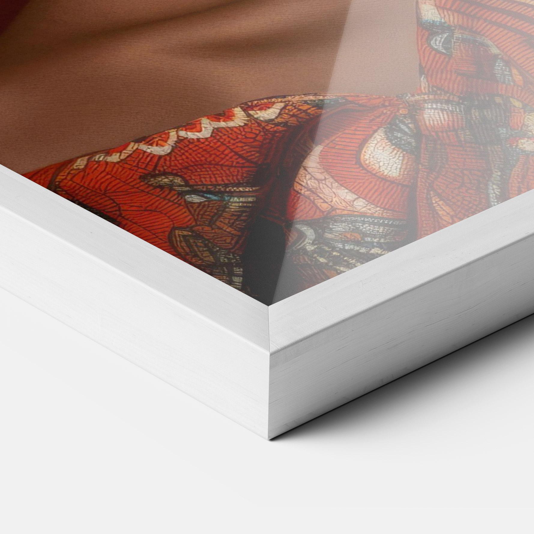 Gerahmte Poster African Black Eyeliner mockup 3