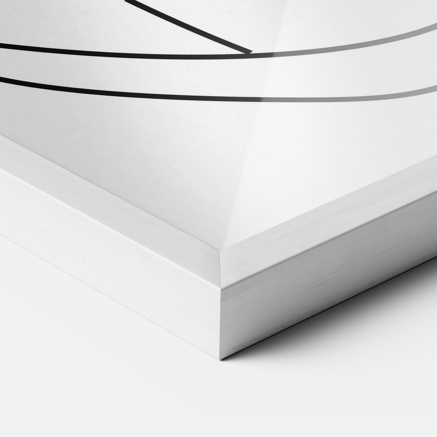 Gerahmte Poster Black Line African mockup 3