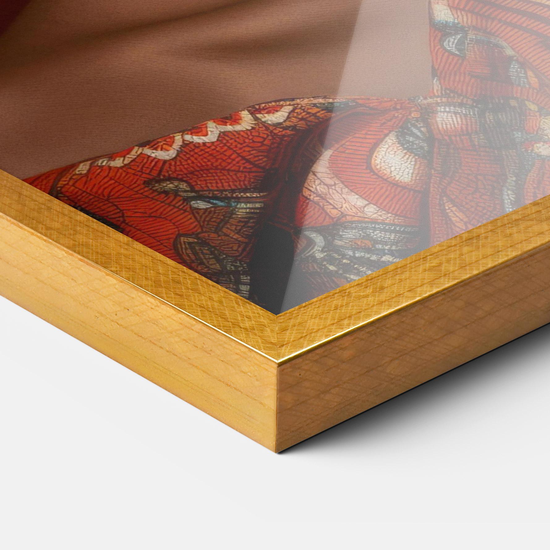 Gerahmte Poster African Black Eyeliner mockup 3