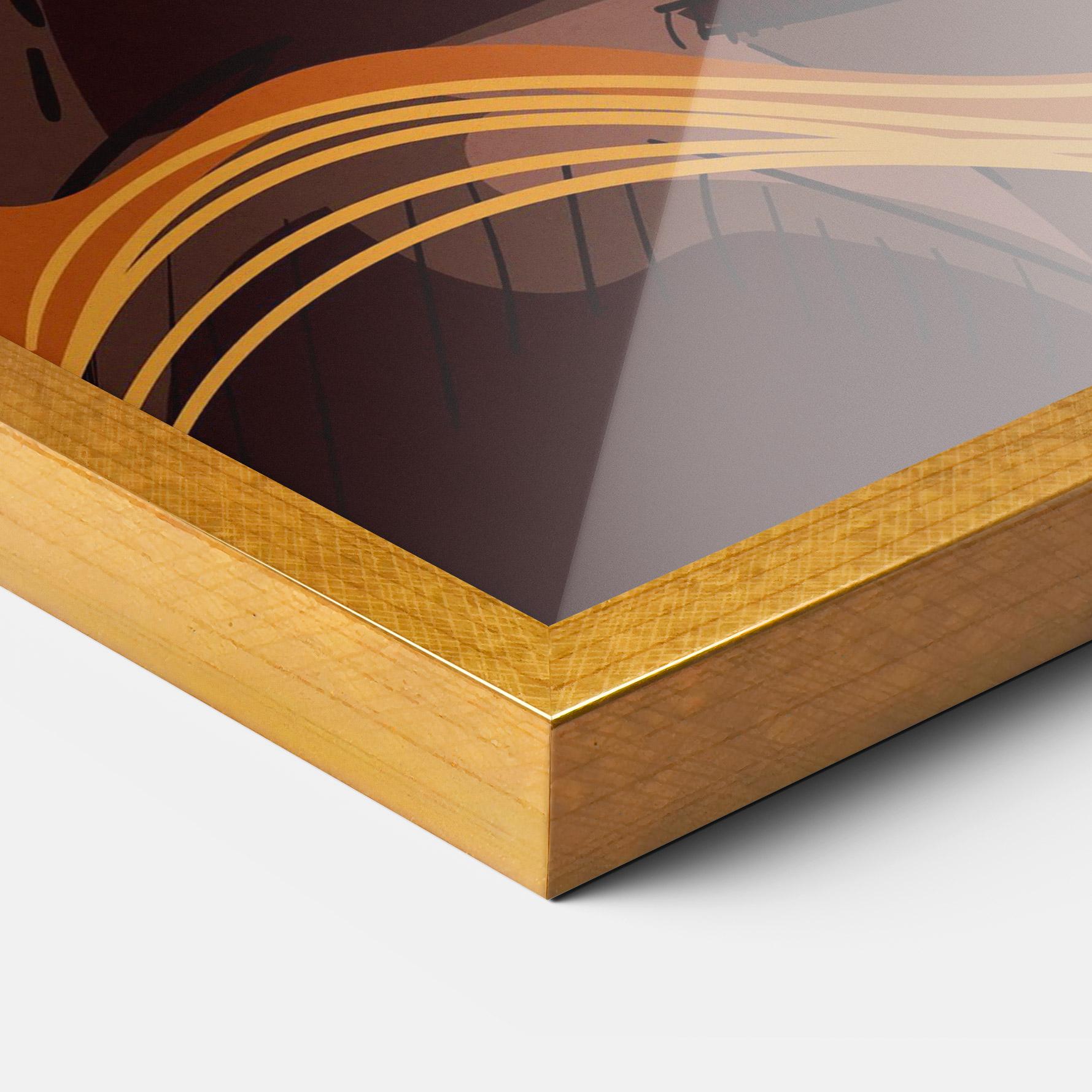 Gerahmte Poster African Short Hair mockup 3