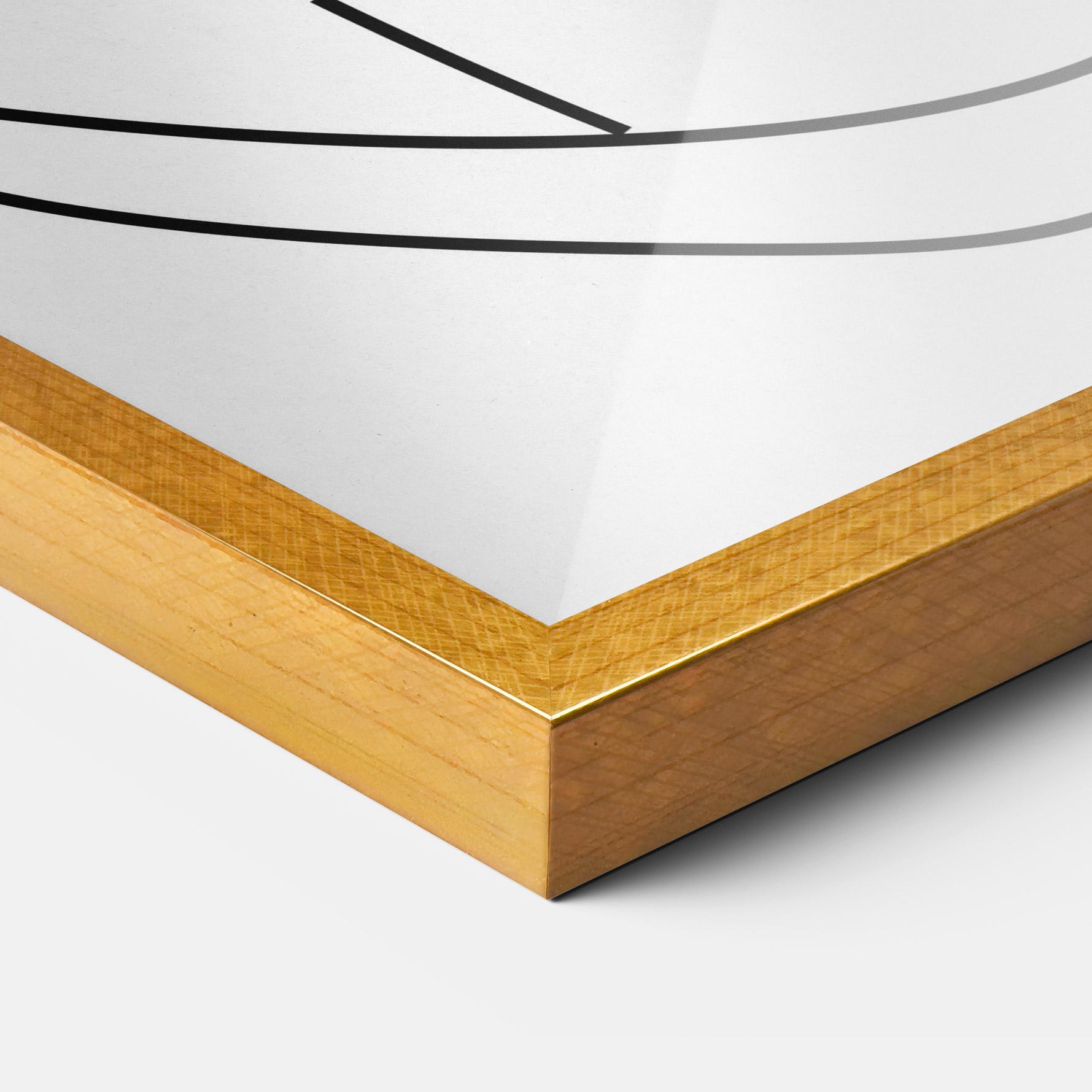 Gerahmte Poster Black Line African mockup 3