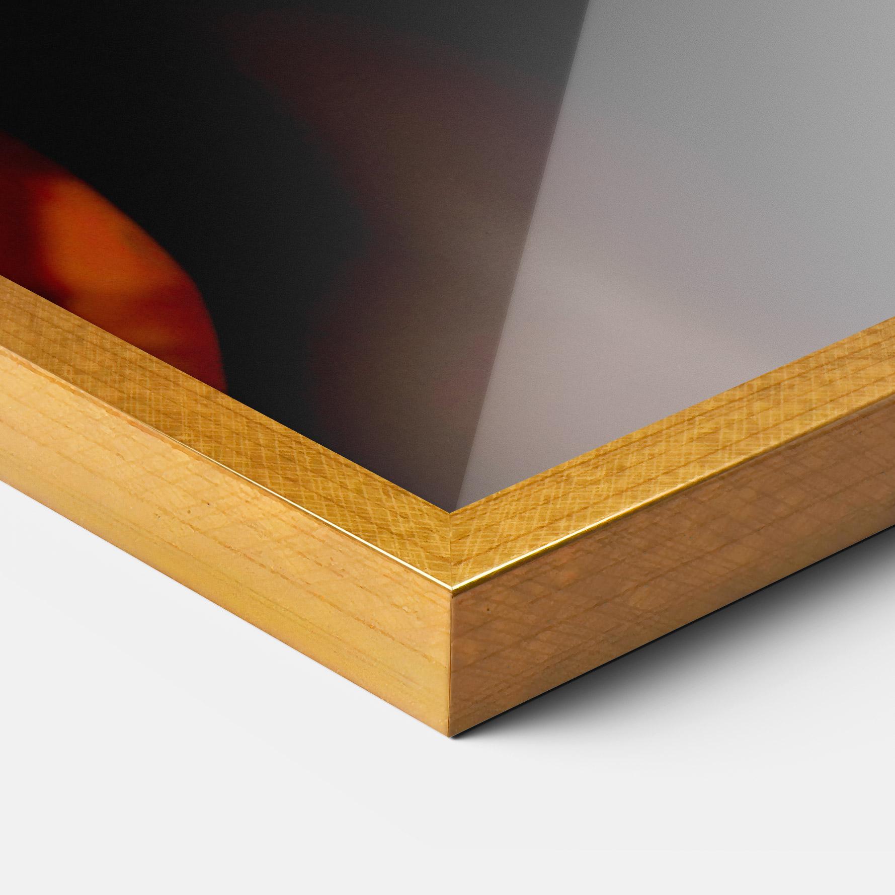 Gerahmte Poster Orange Makeup Woman mockup 3