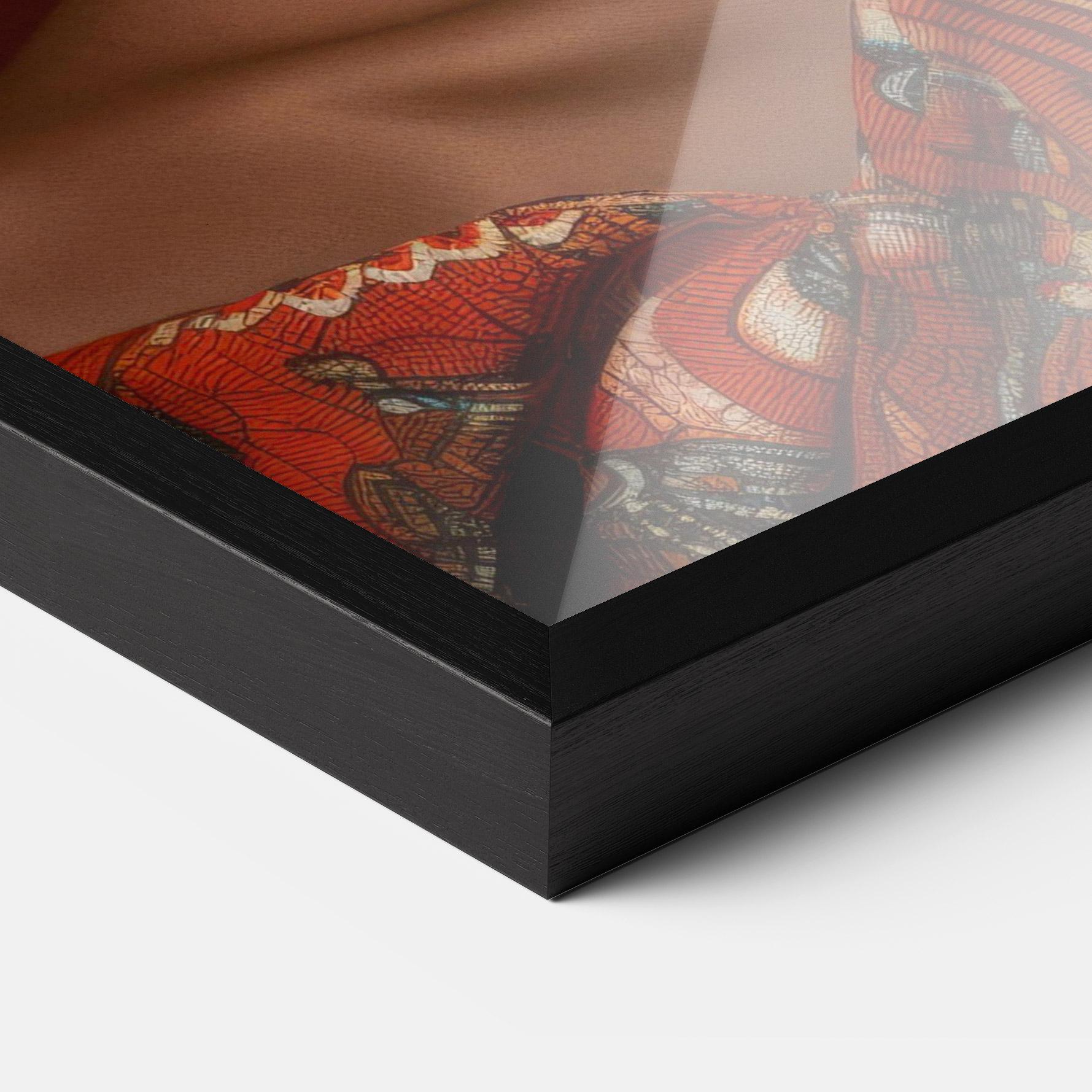 Gerahmte Poster African Black Eyeliner mockup 3