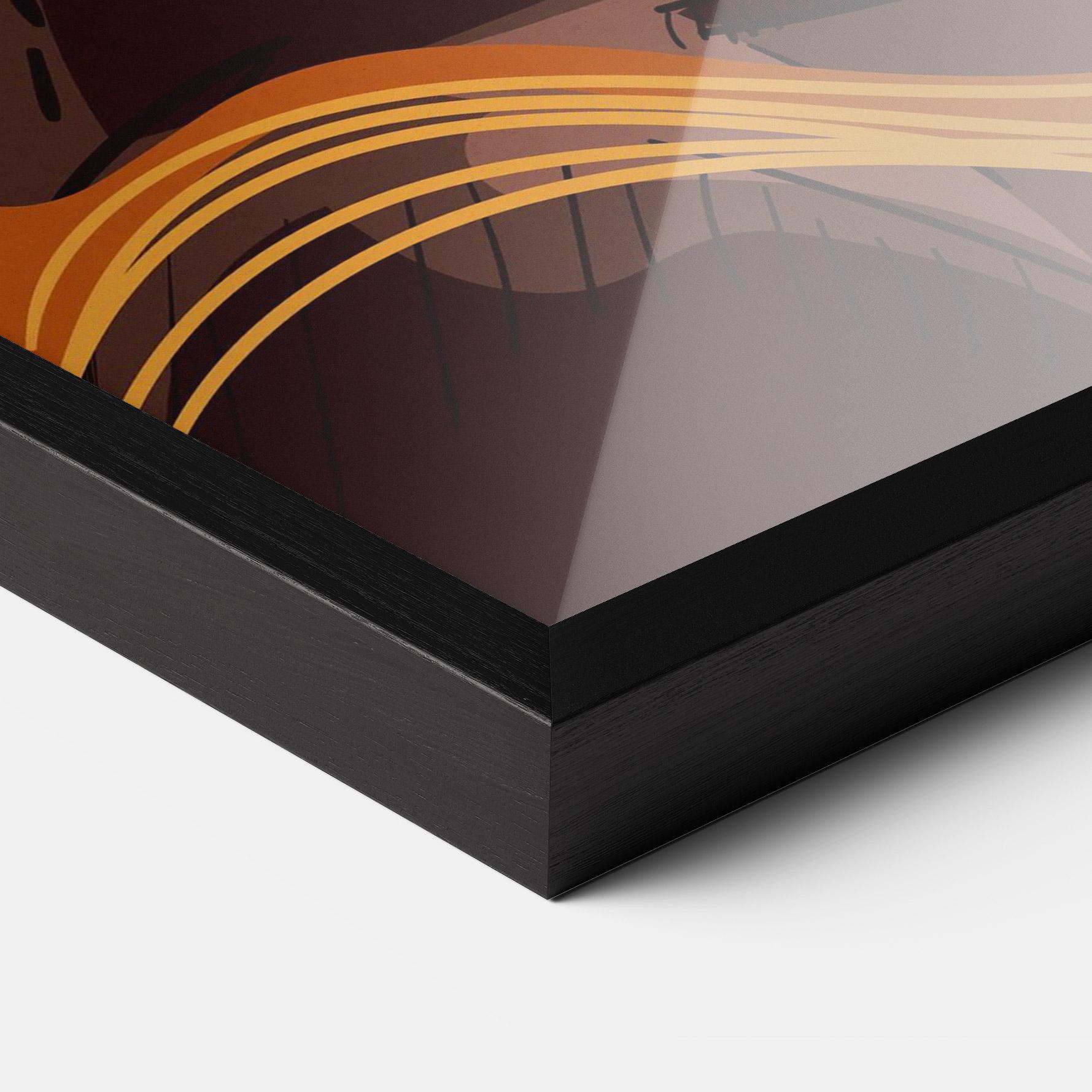 Gerahmte Poster African Short Hair mockup 3