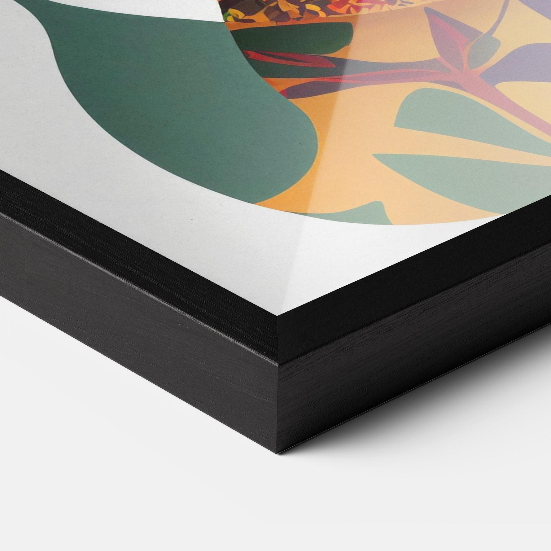 Gerahmte Poster Colorful African mockup 3