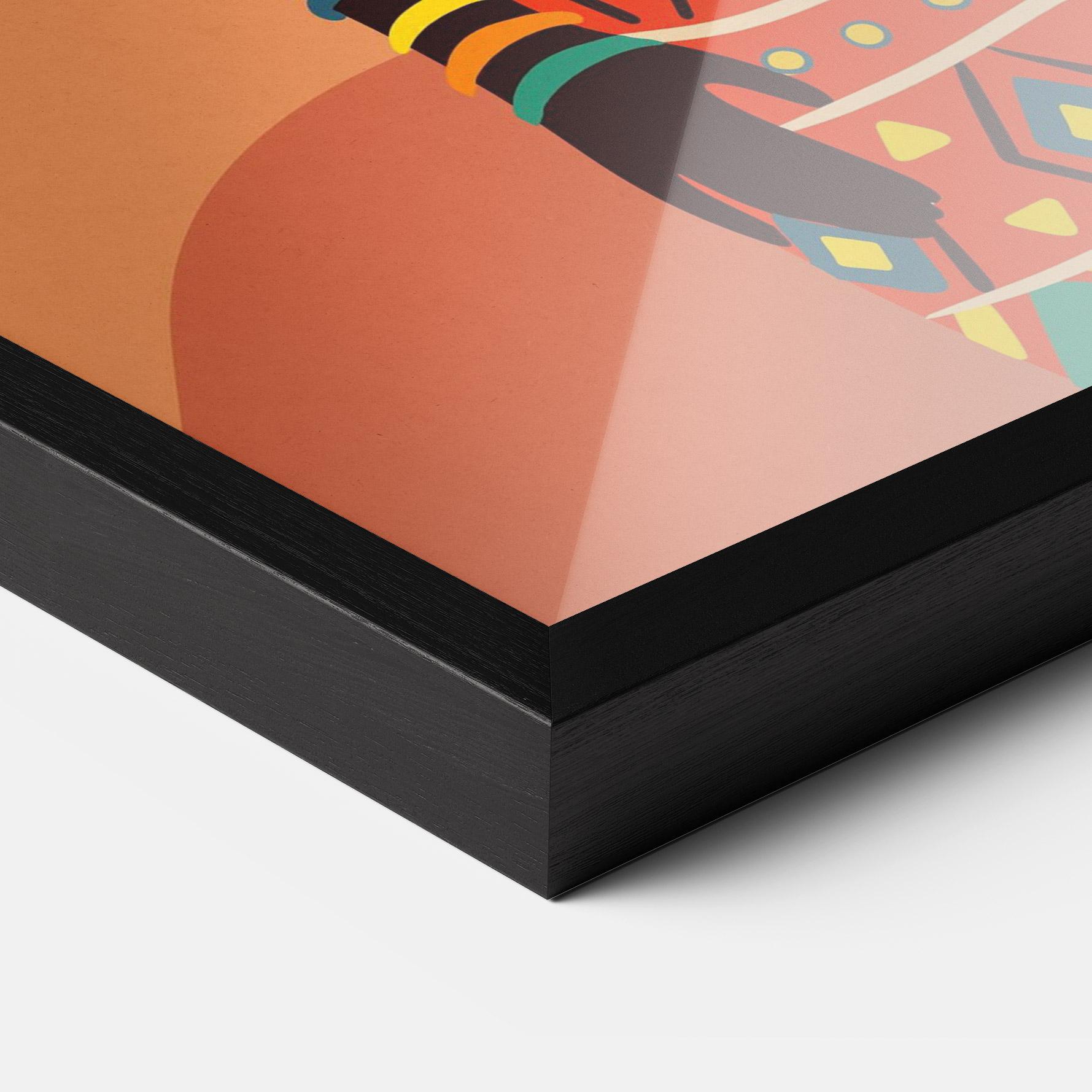 Gerahmte Poster Ethnic African Color mockup 3
