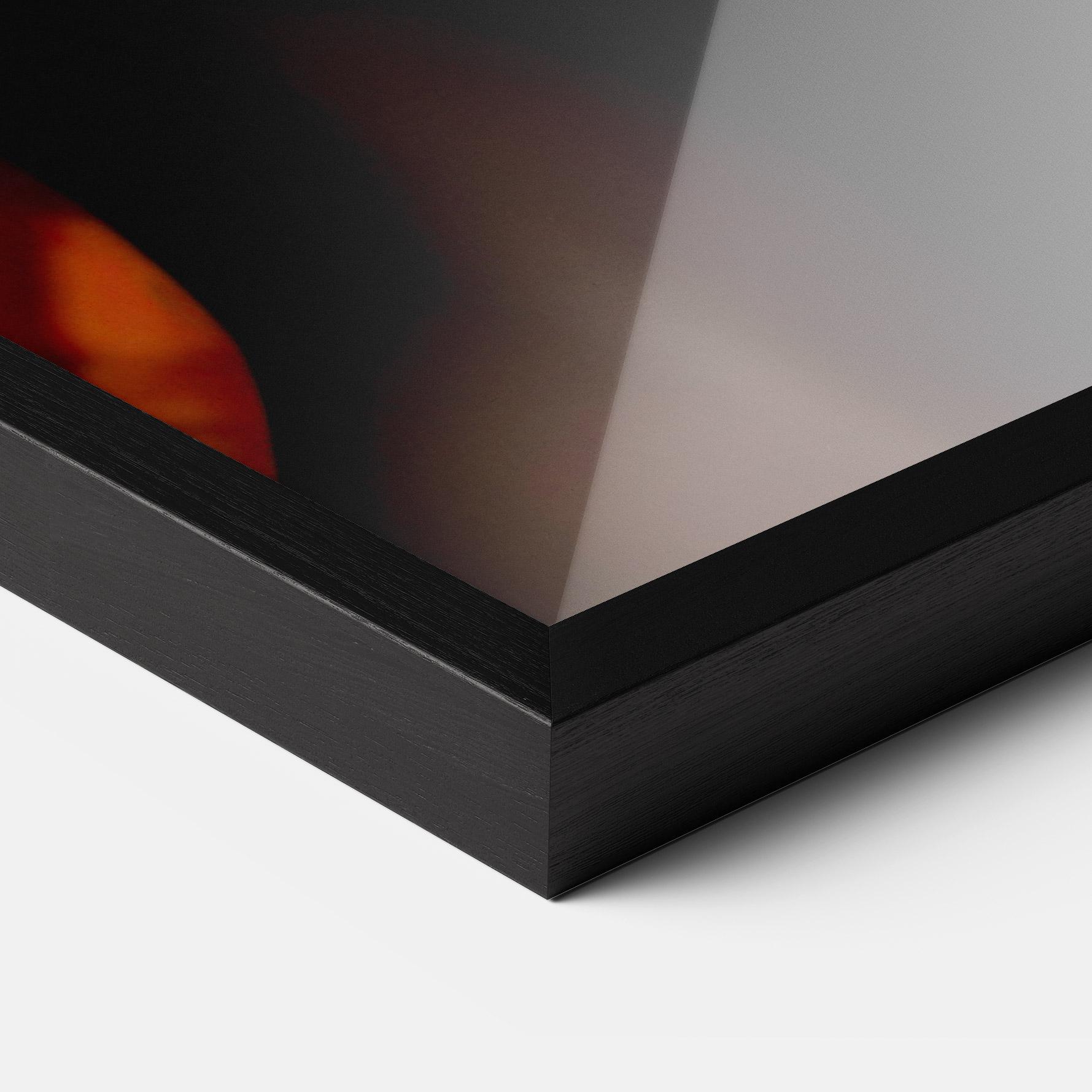 Gerahmte Poster Orange Makeup Woman mockup 3