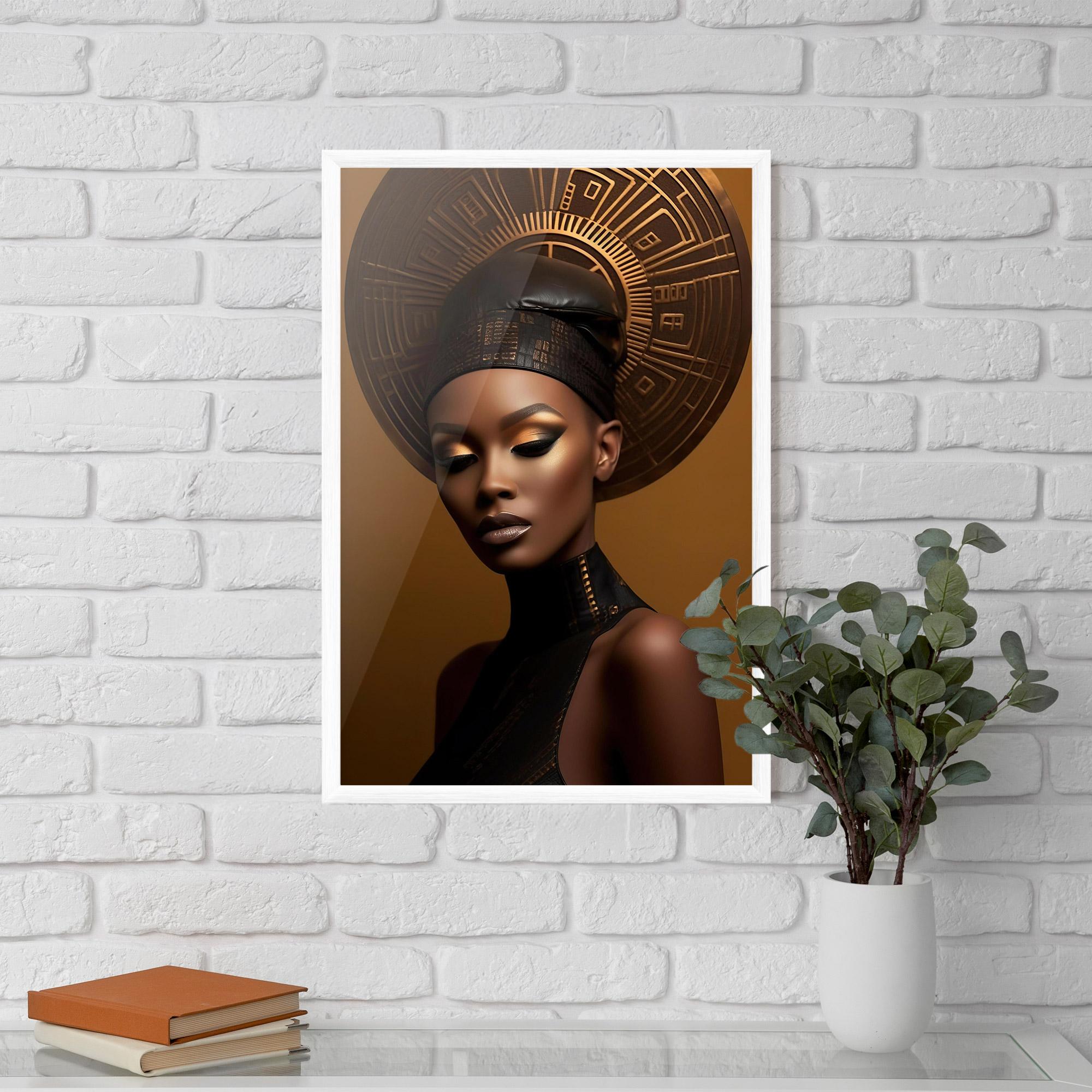 Gerahmte Poster African Abstract Art mockup 5