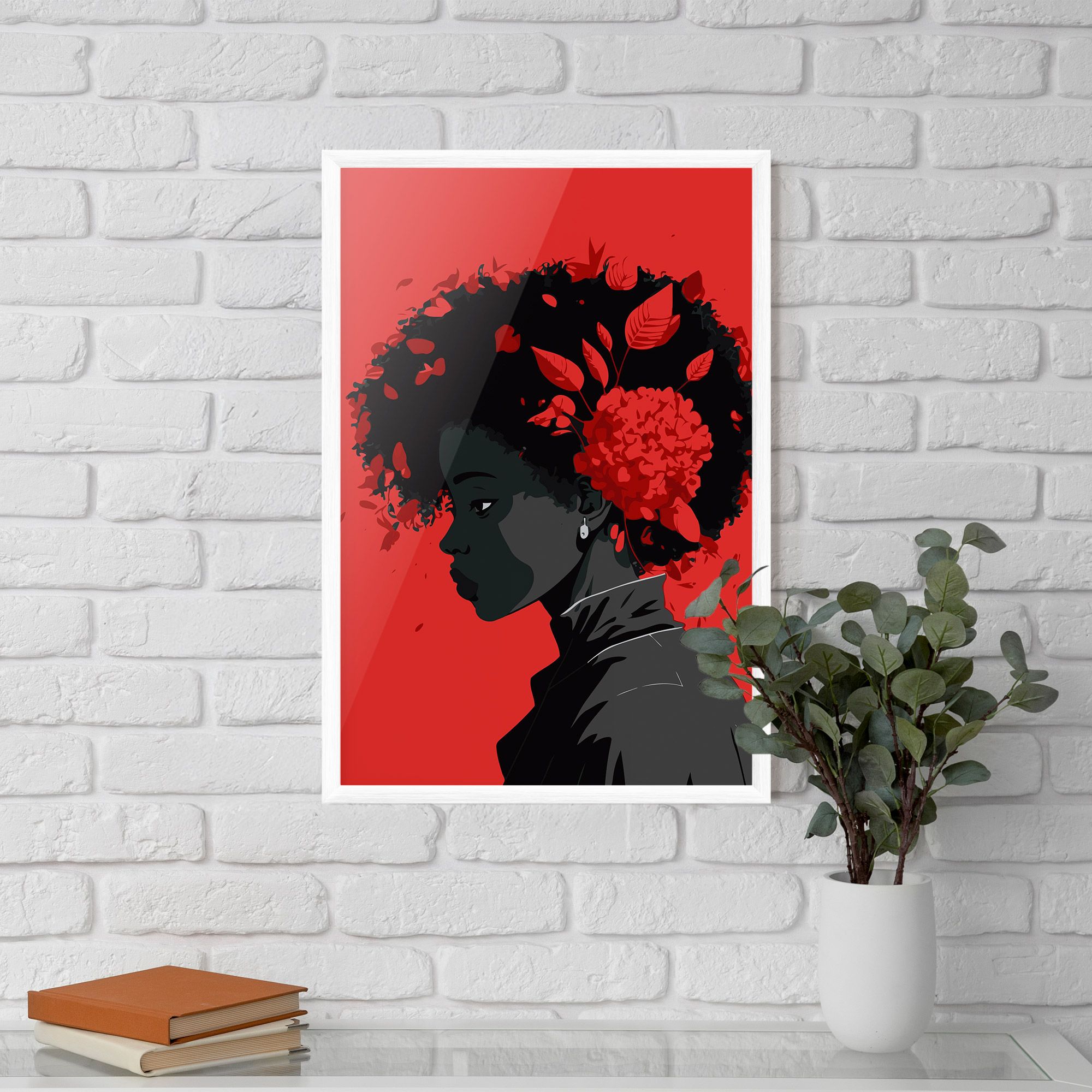 African Red Flower mockup 5