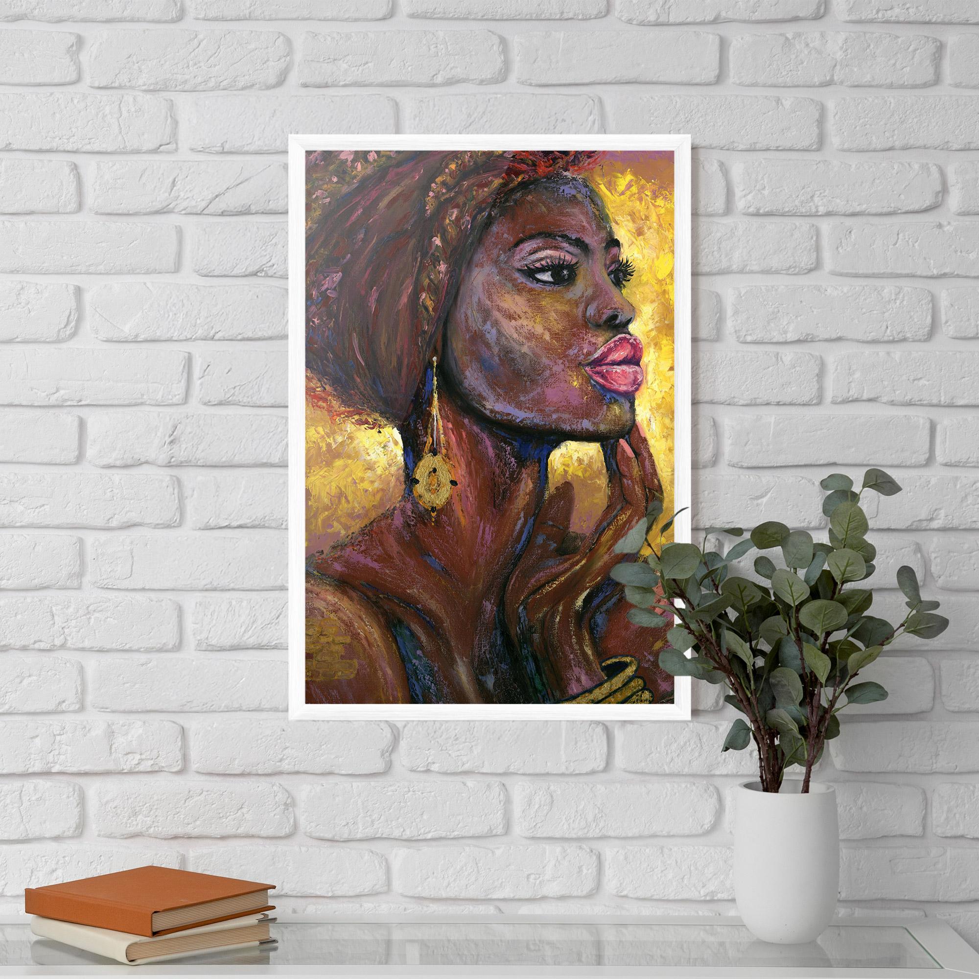 Gerahmte Poster African Women mockup 5