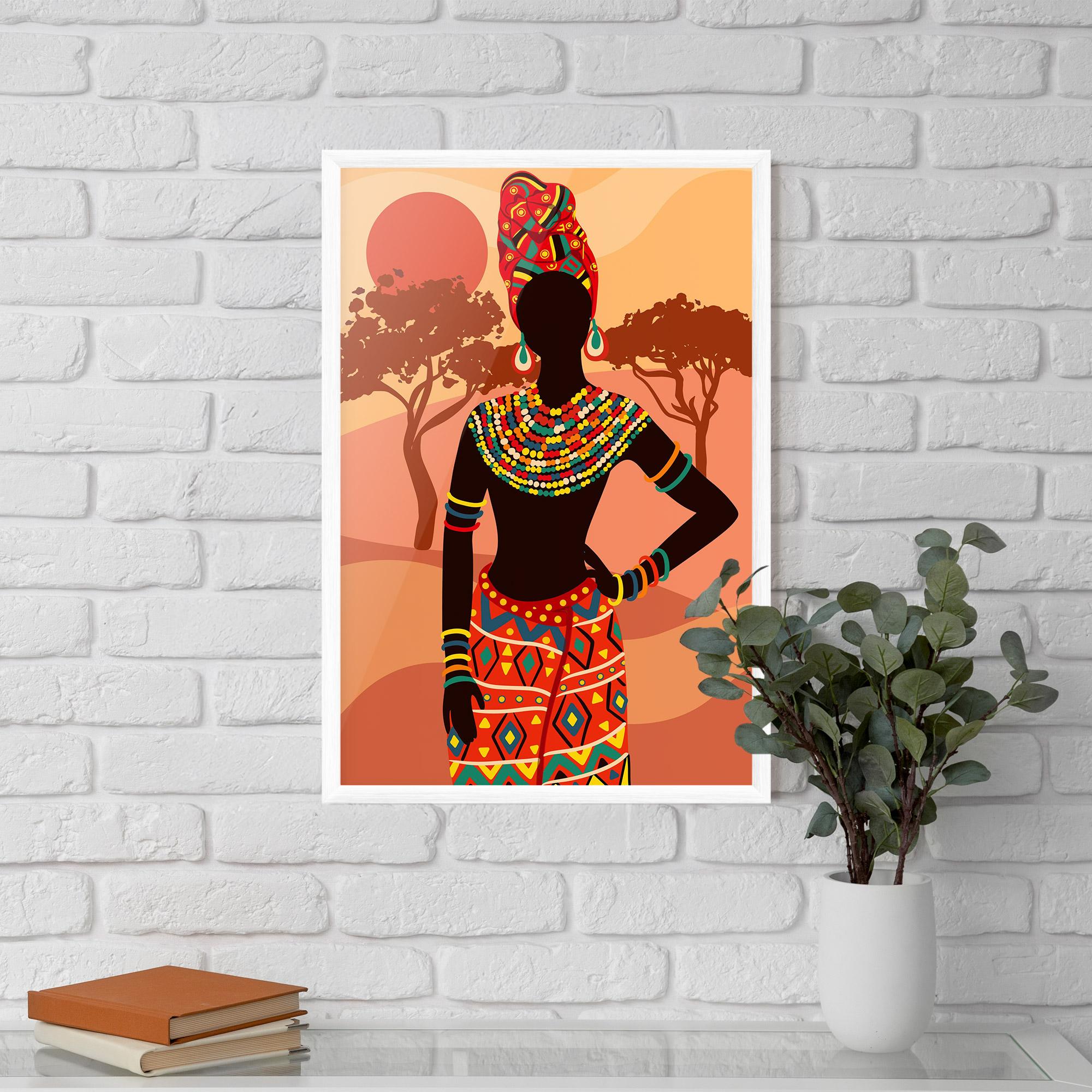 Gerahmte Poster Ethnic African Color mockup 5